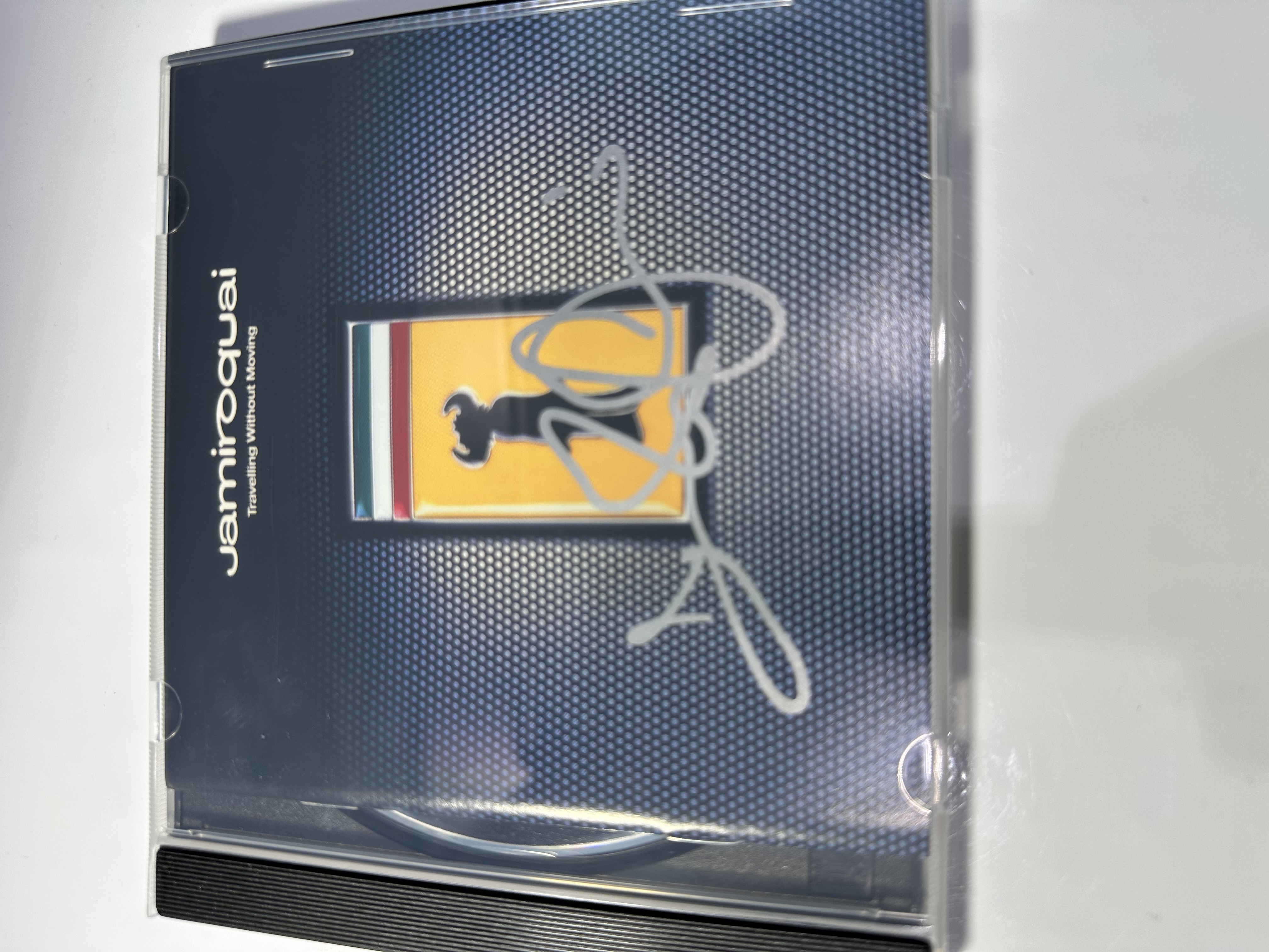 A1369 Jamiroquai traveling without moving signed autograph CD