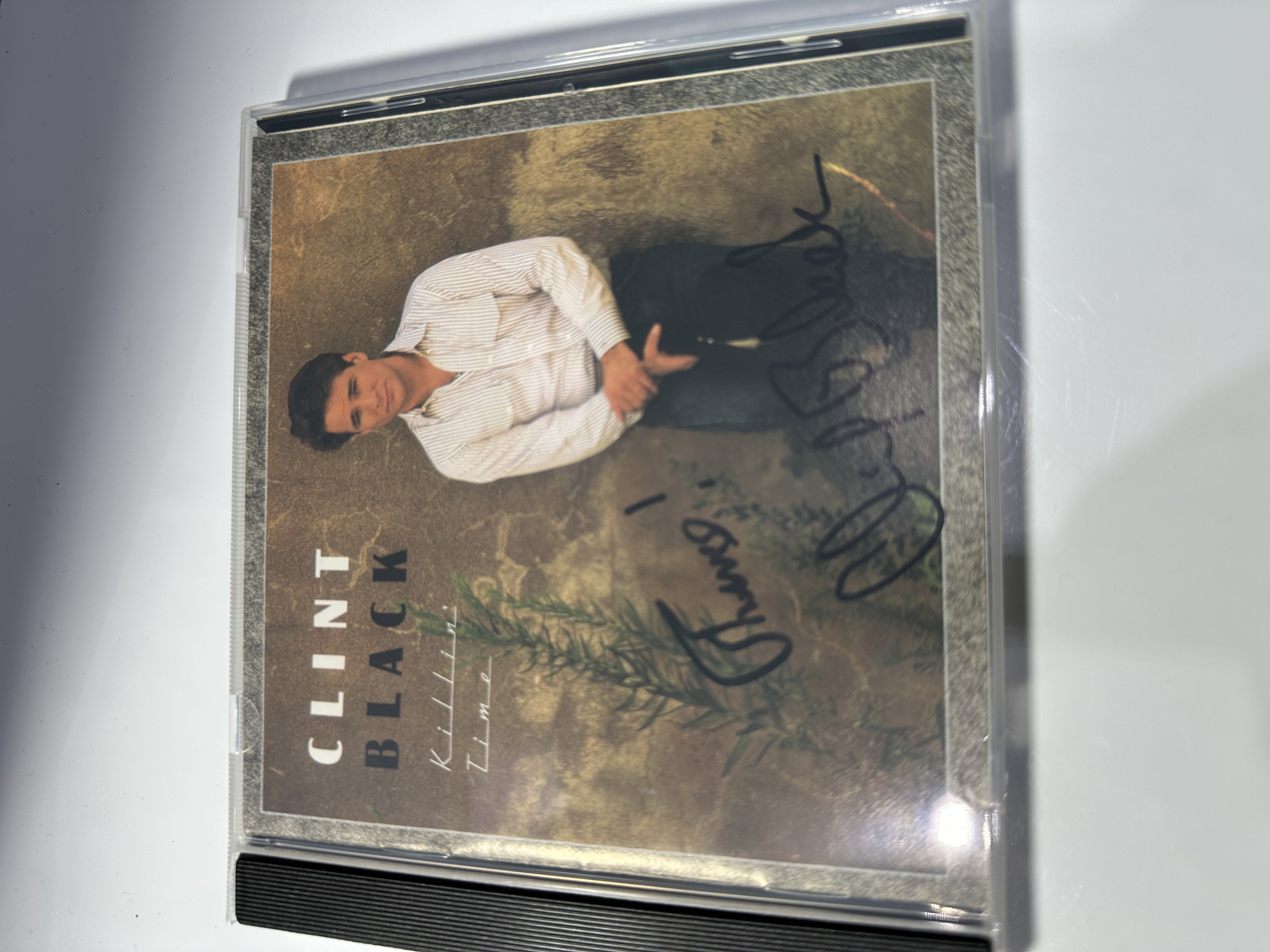 A1272 Clint Black killing time signed autographed CD