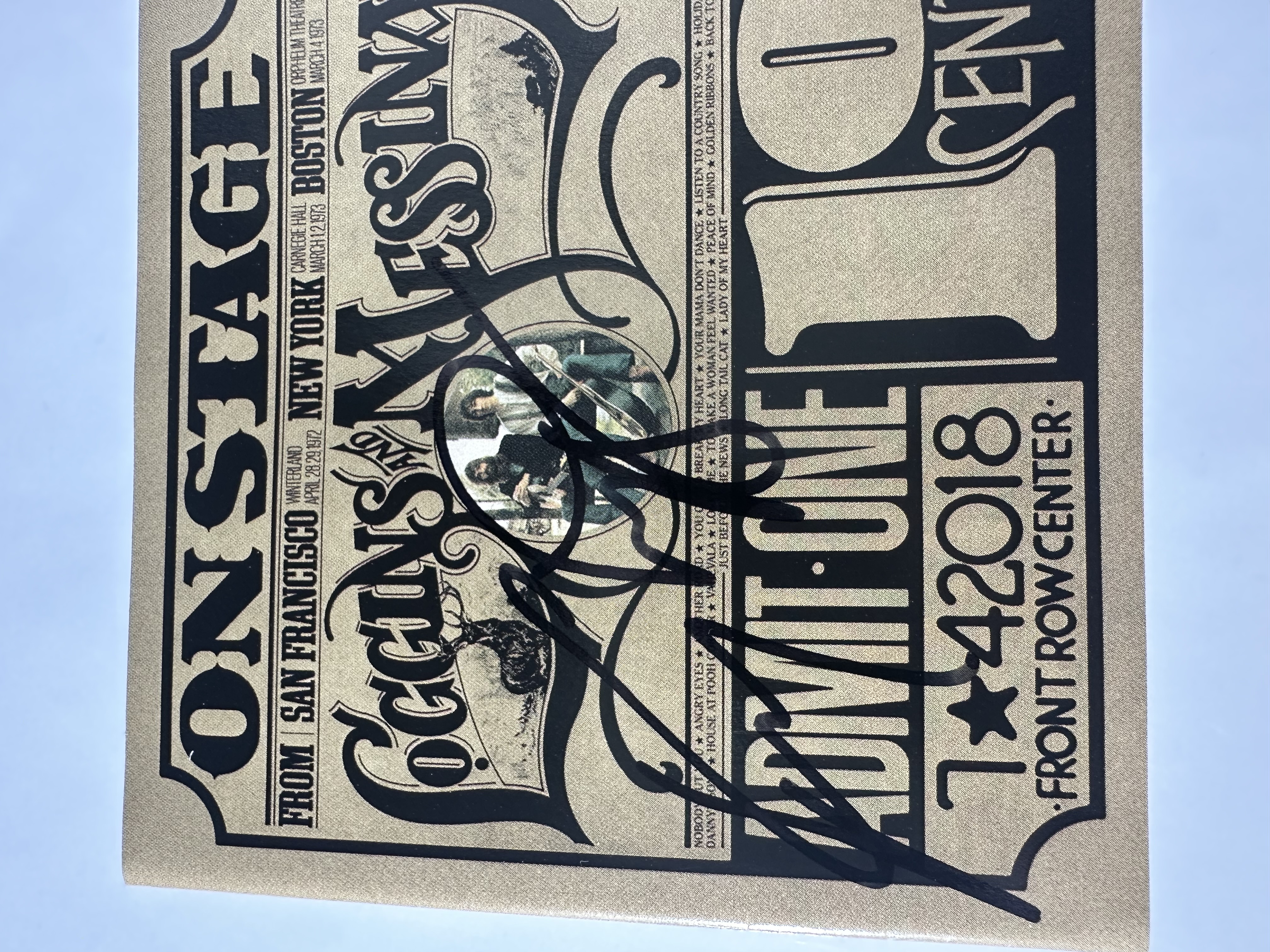 A2289 logins and messing signed autograph CD by Kenny Loggins