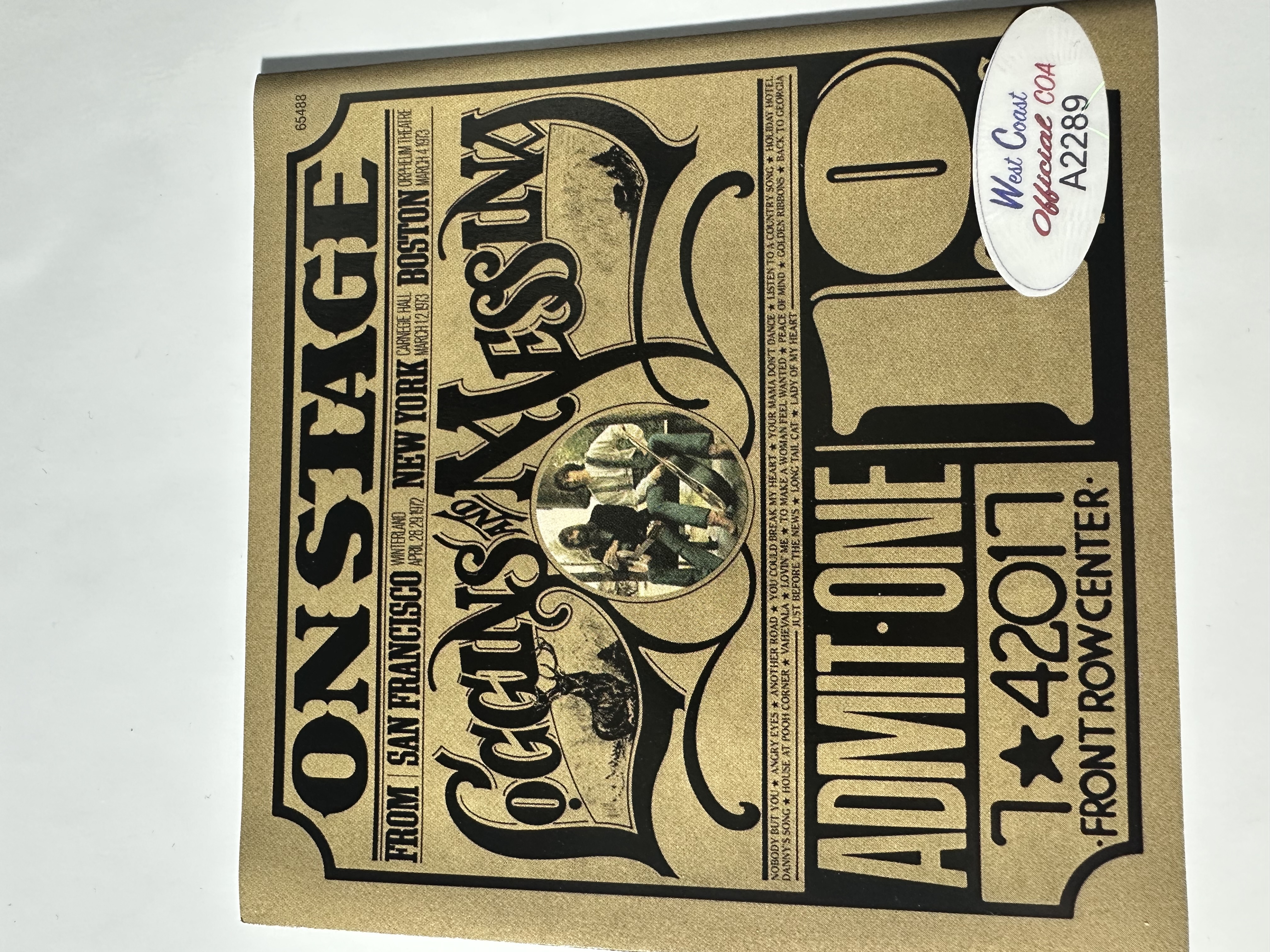 A2289 logins and messing signed autograph CD by Kenny Loggins