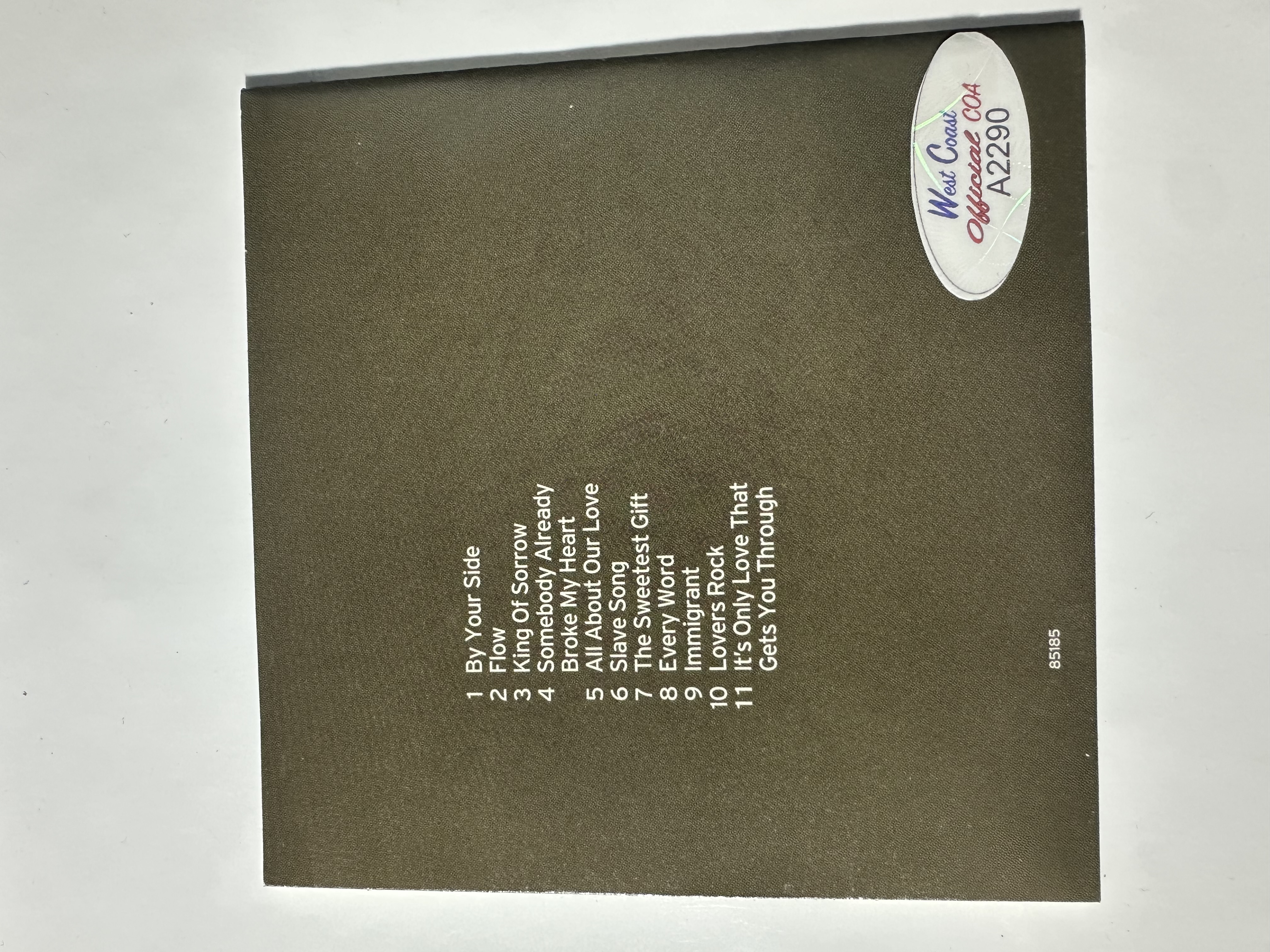 A2290 Sade lovers rock signed, autographed CD