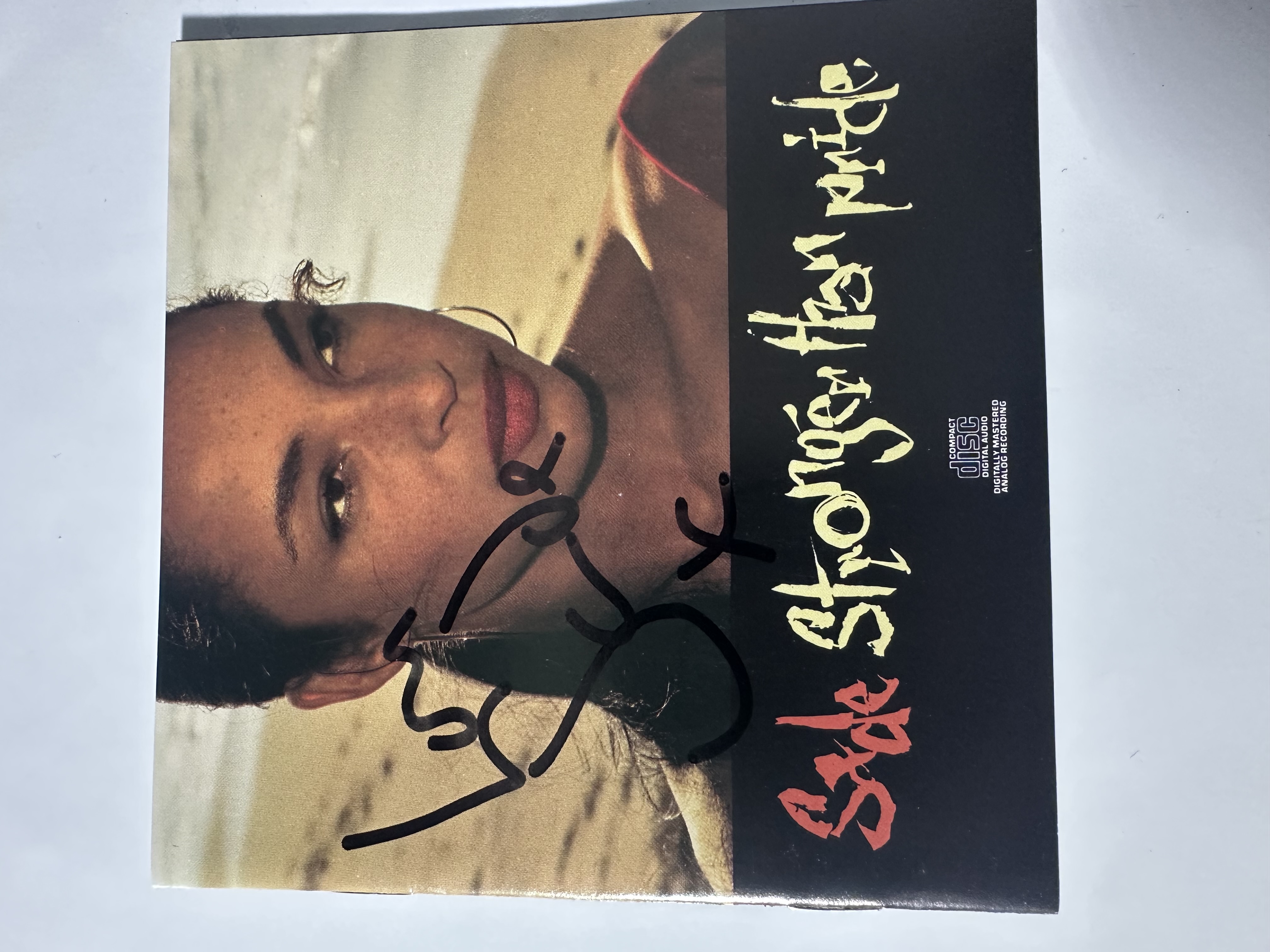 A2254 Sade stronger than pride signed, autographed CD booklet