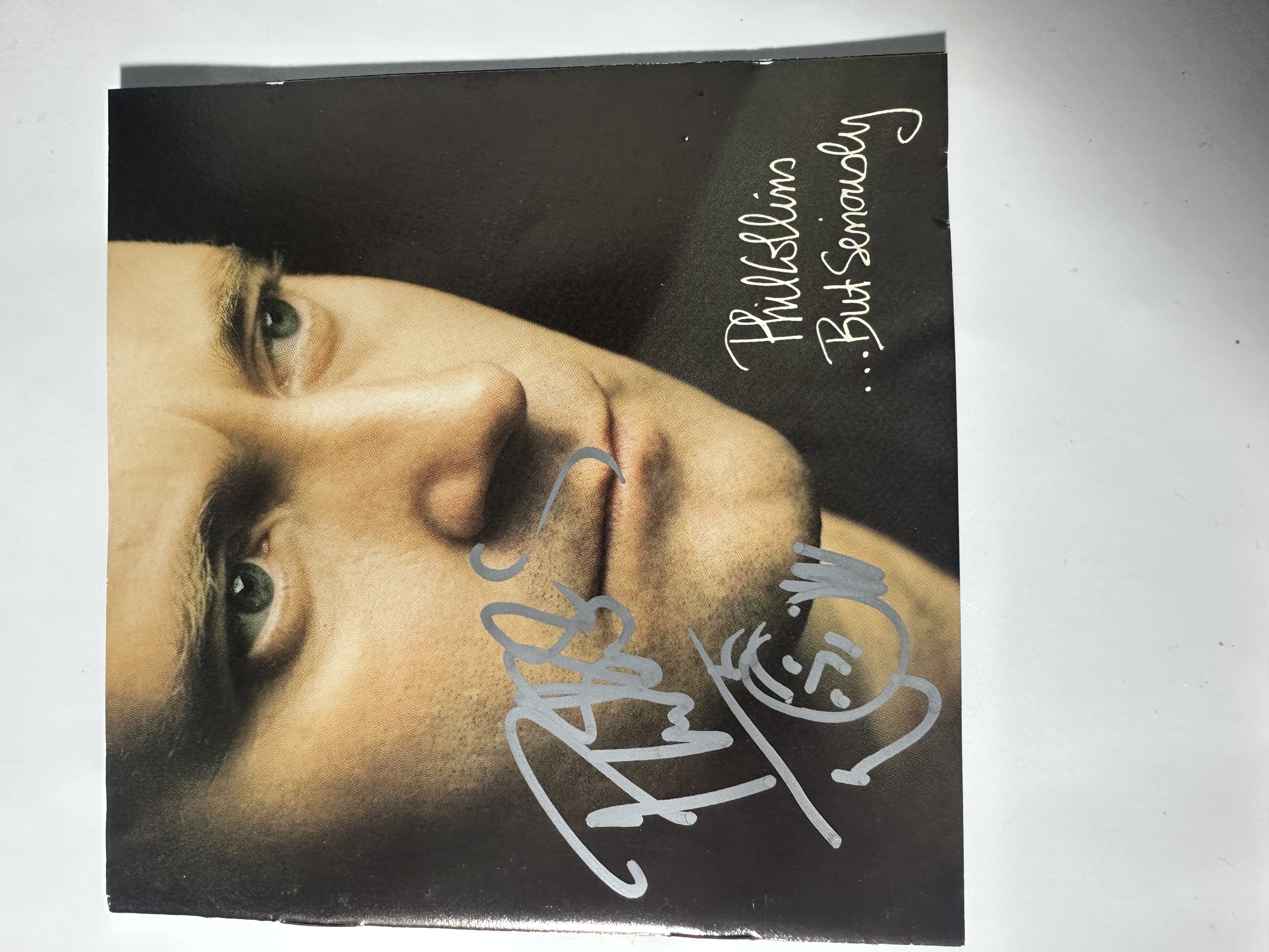 A2269 Phil Collins but seriously signed autographed CD booklet