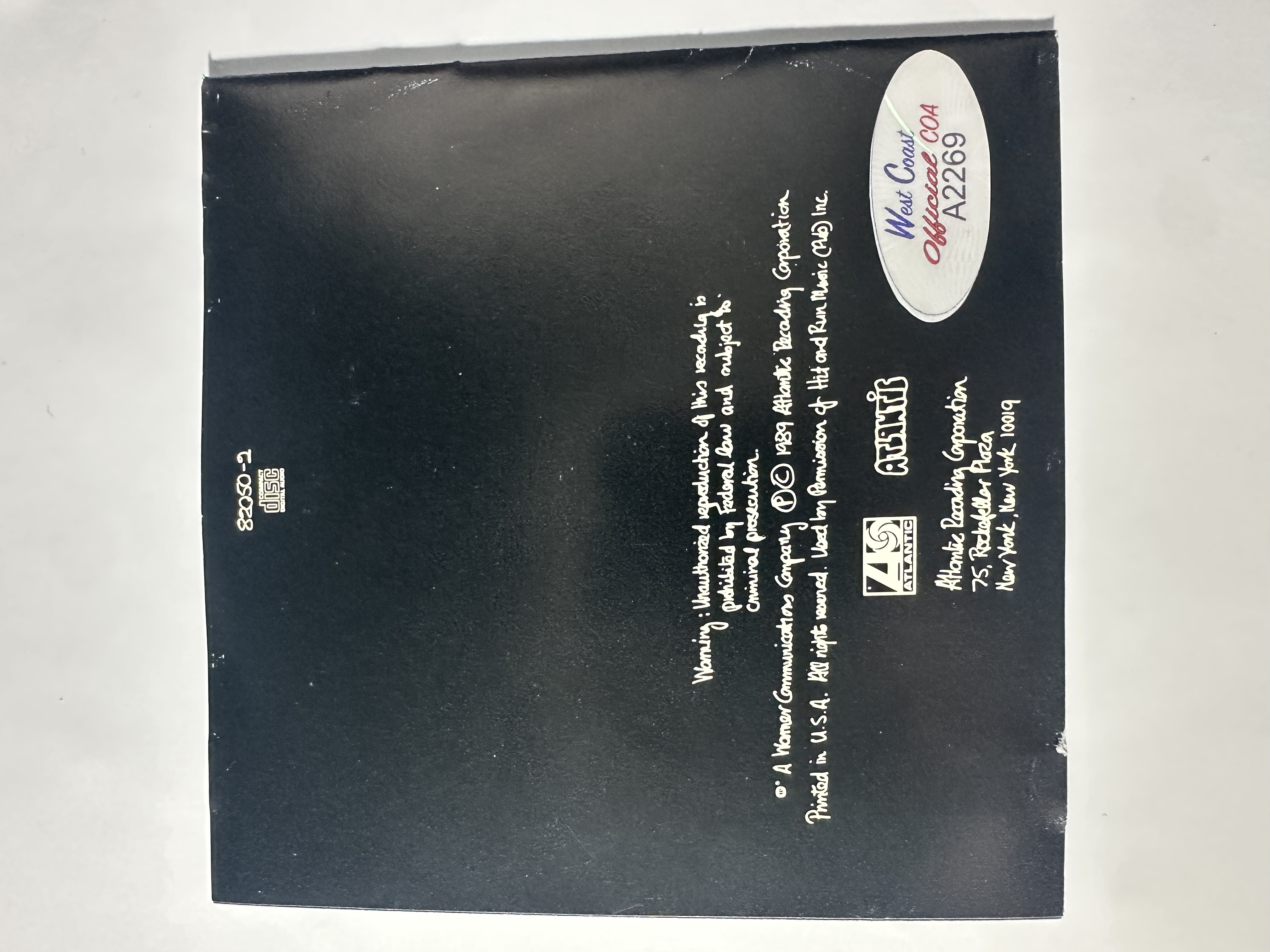 A2269 Phil Collins but seriously signed autographed CD booklet