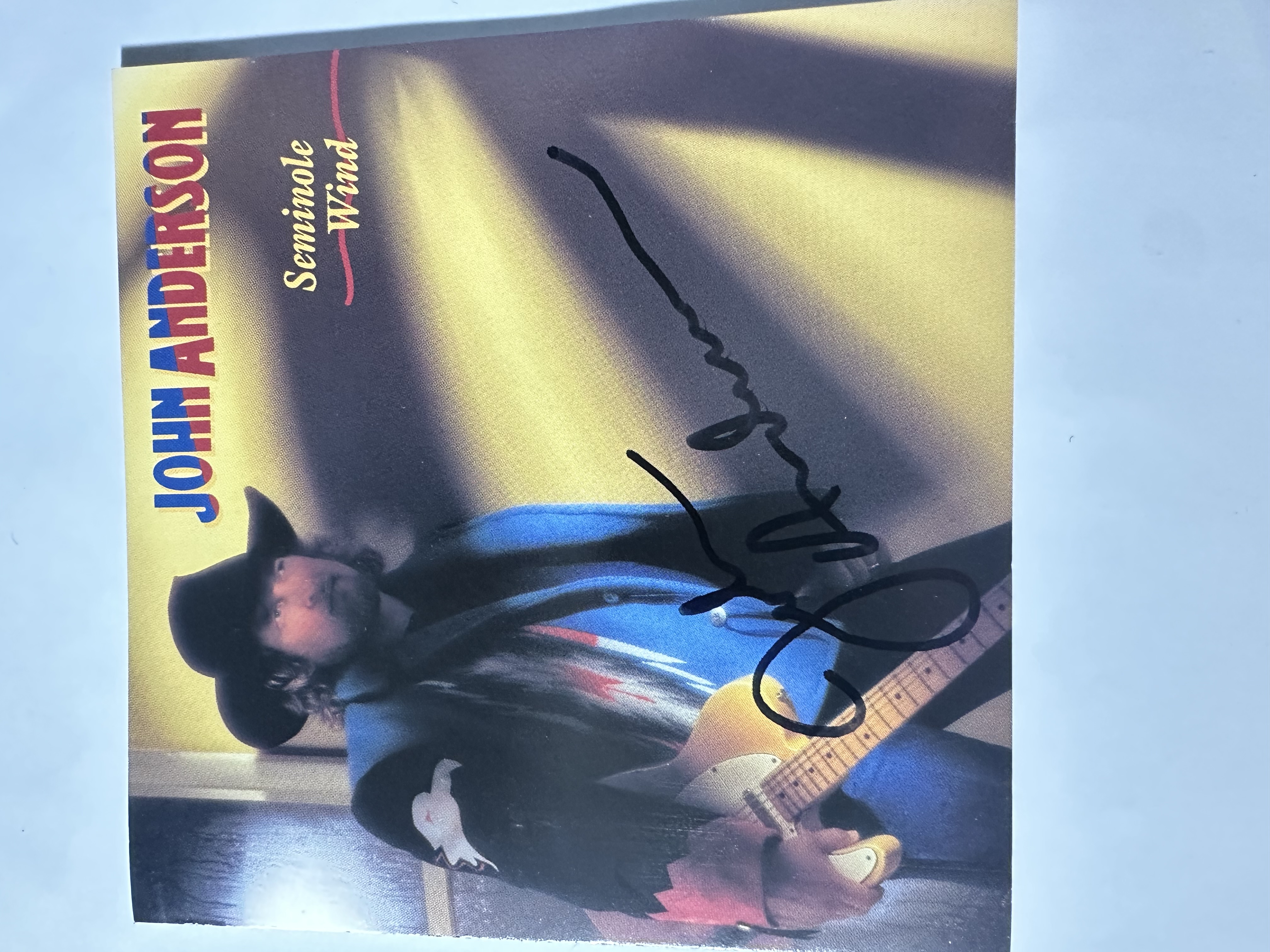 A2274 John Anderson, Seminole wind signed autograph CD booklet