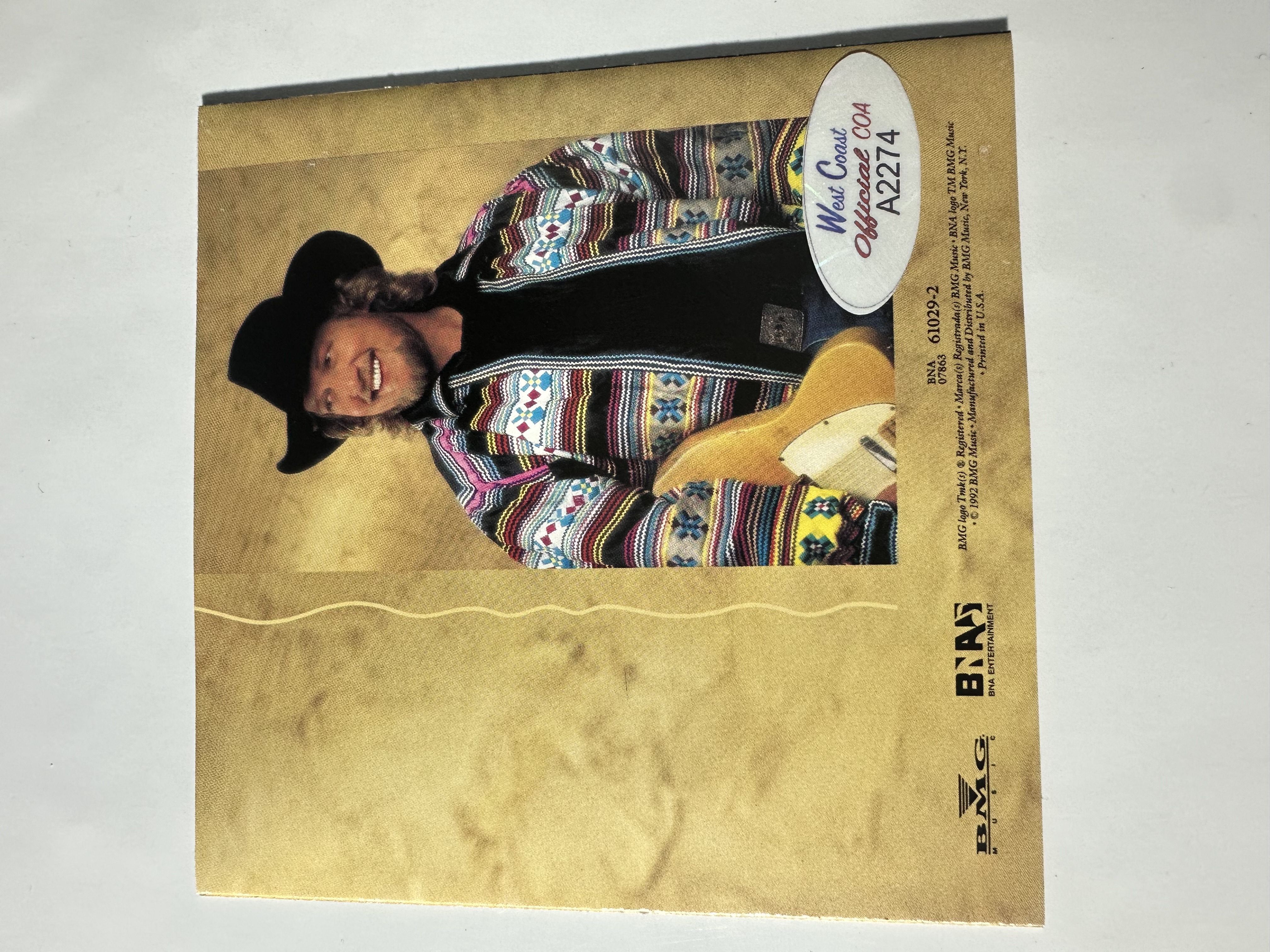 A2274 John Anderson, Seminole wind signed autograph CD booklet