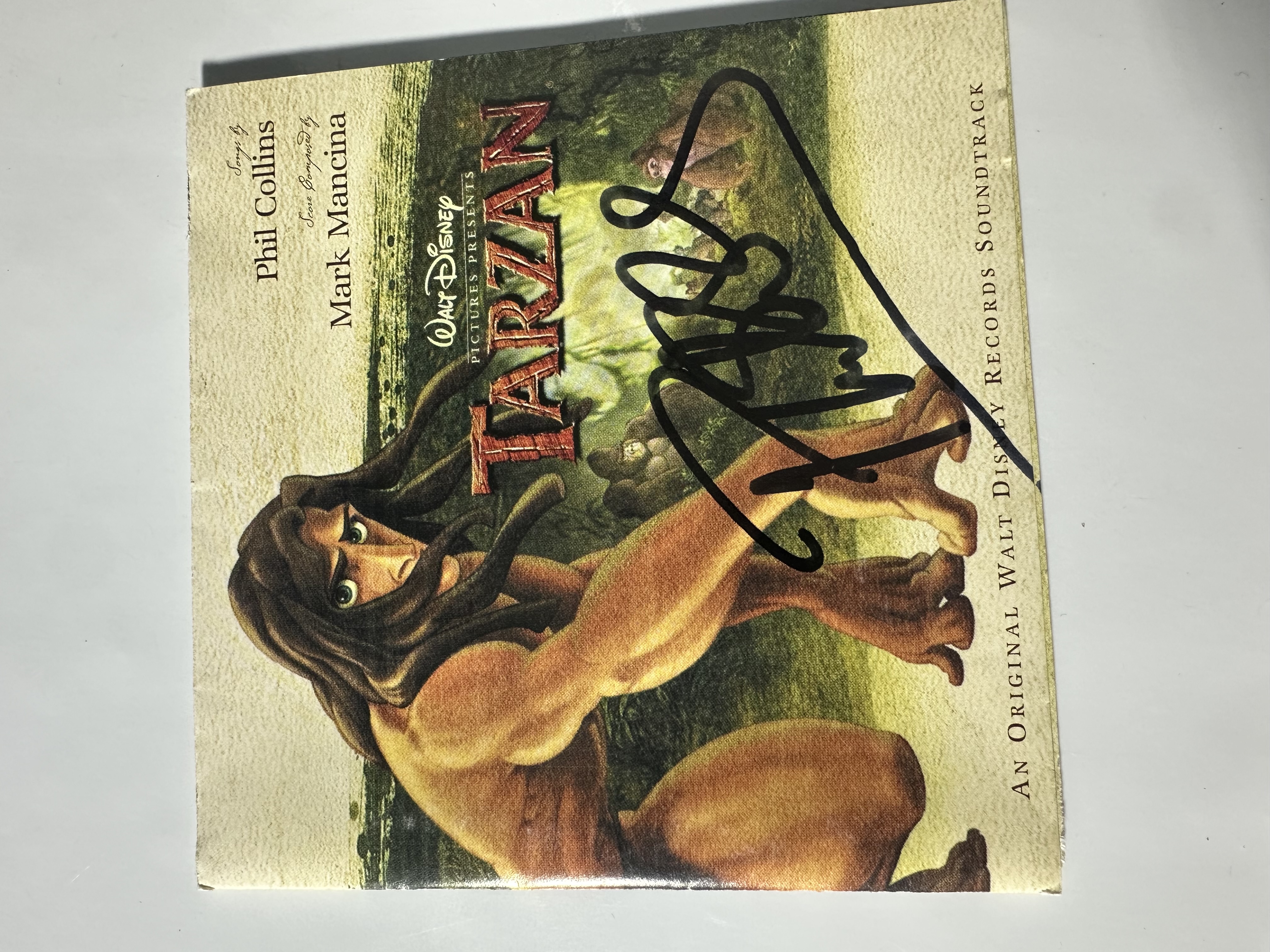 A2270 Disney Tarzan soundtrack signed, autograph CD booklet signed by Phil Collins