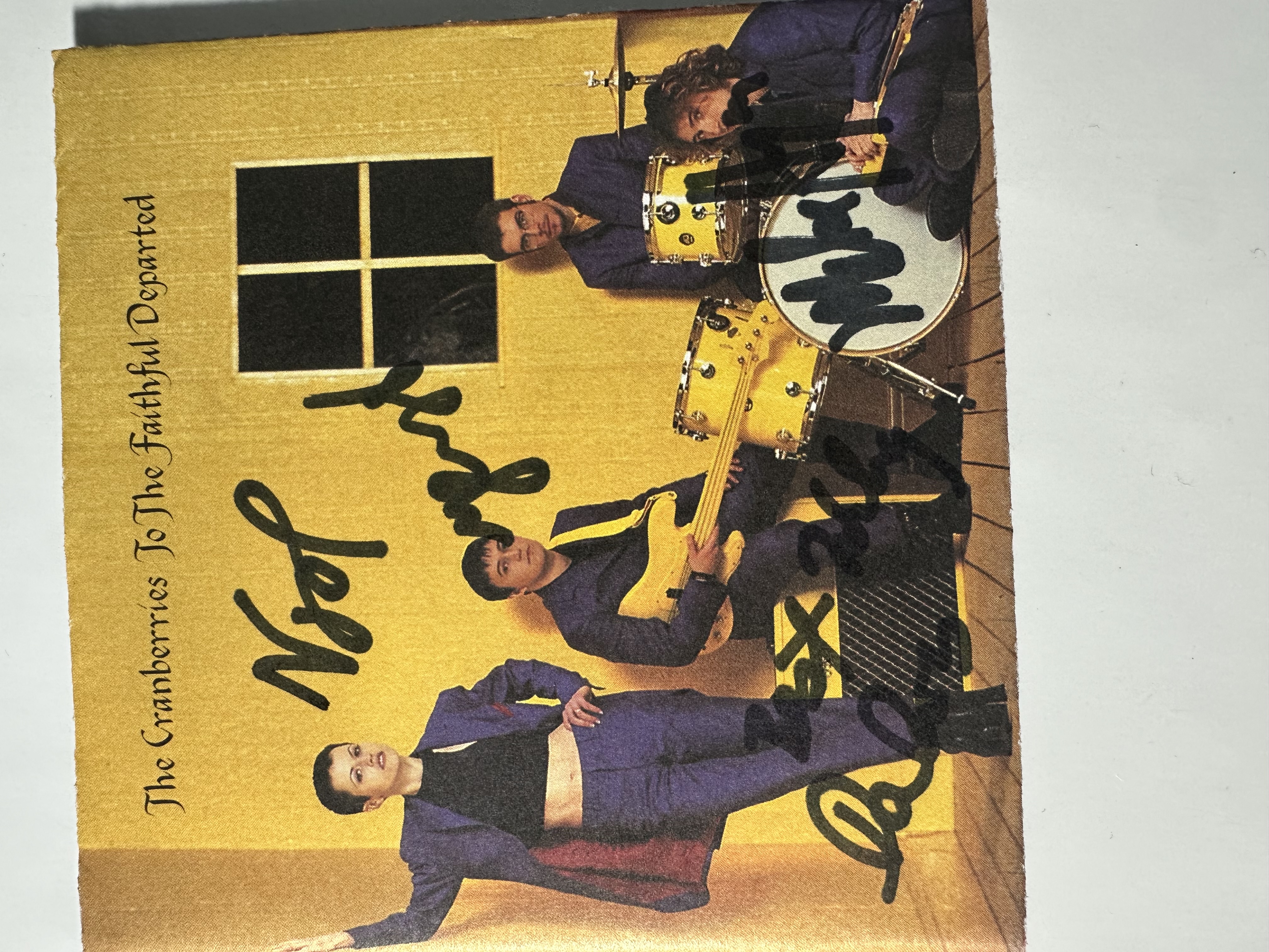 A2260 The cranberries to the faithful departed, signed, autograph, CD booklet signed by full band
