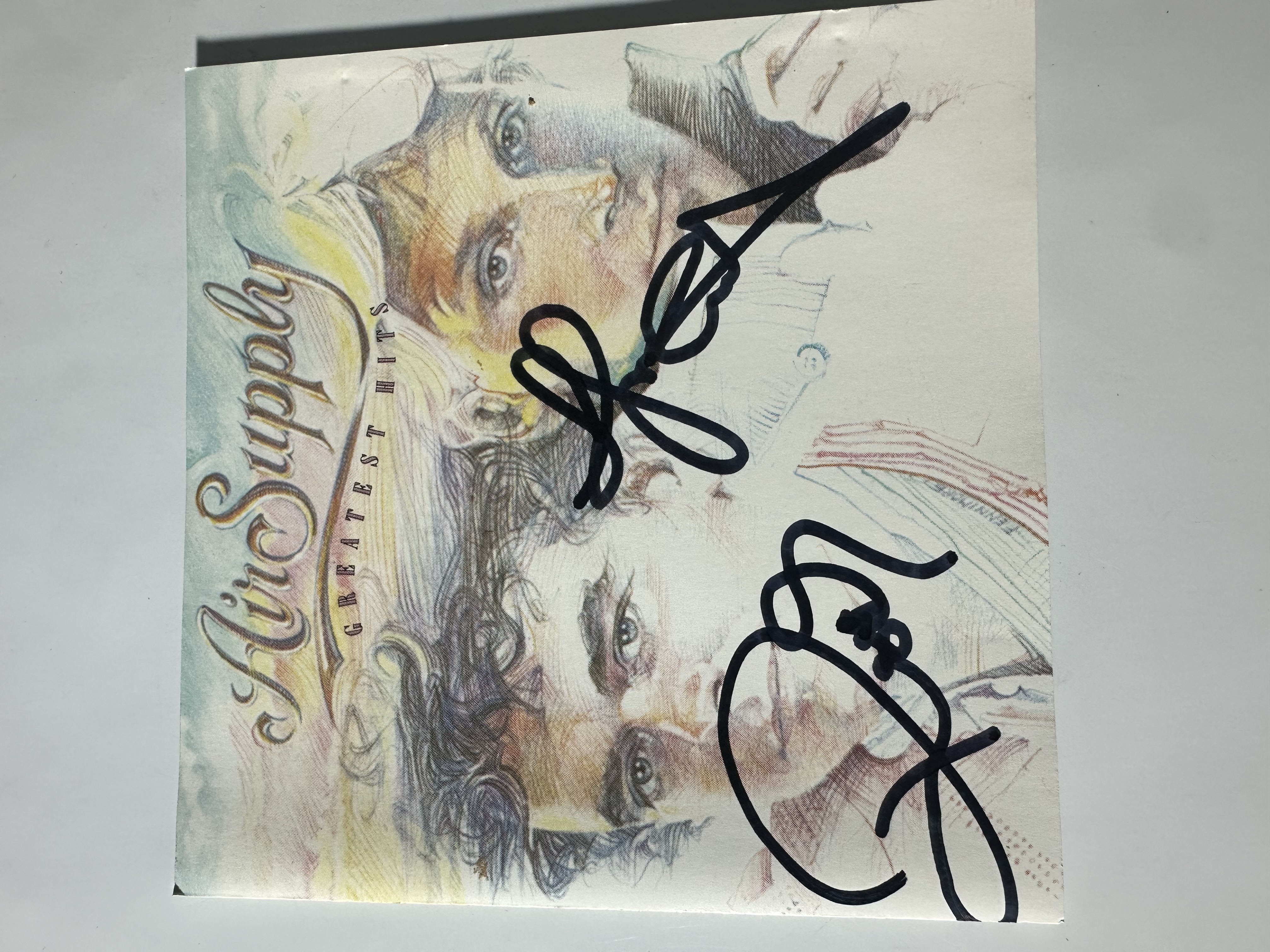 A2285 Air Supply greatest hits sign autograph CD booklet