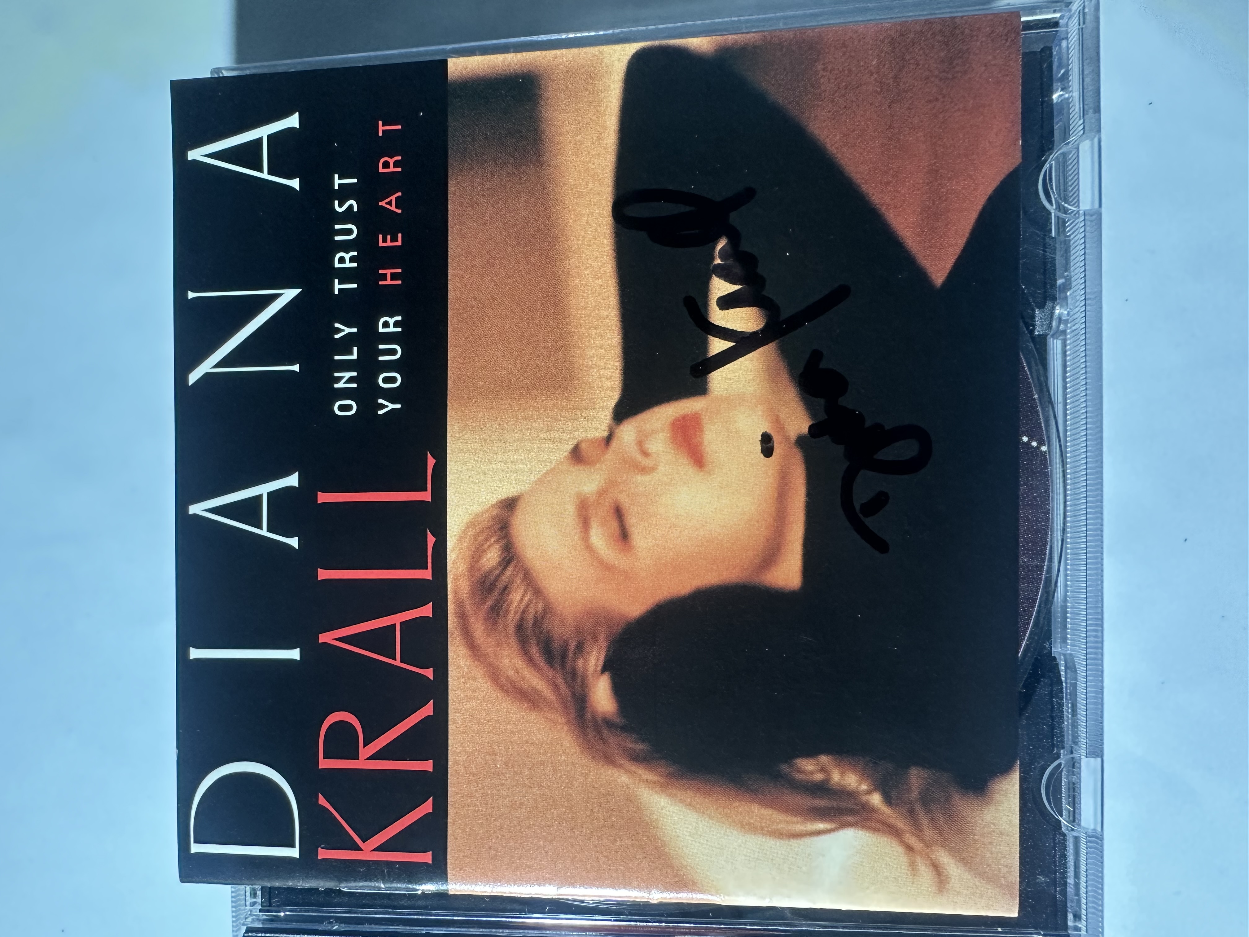 A1236 Dana crawl only trust your heart signed autographed CD booklet