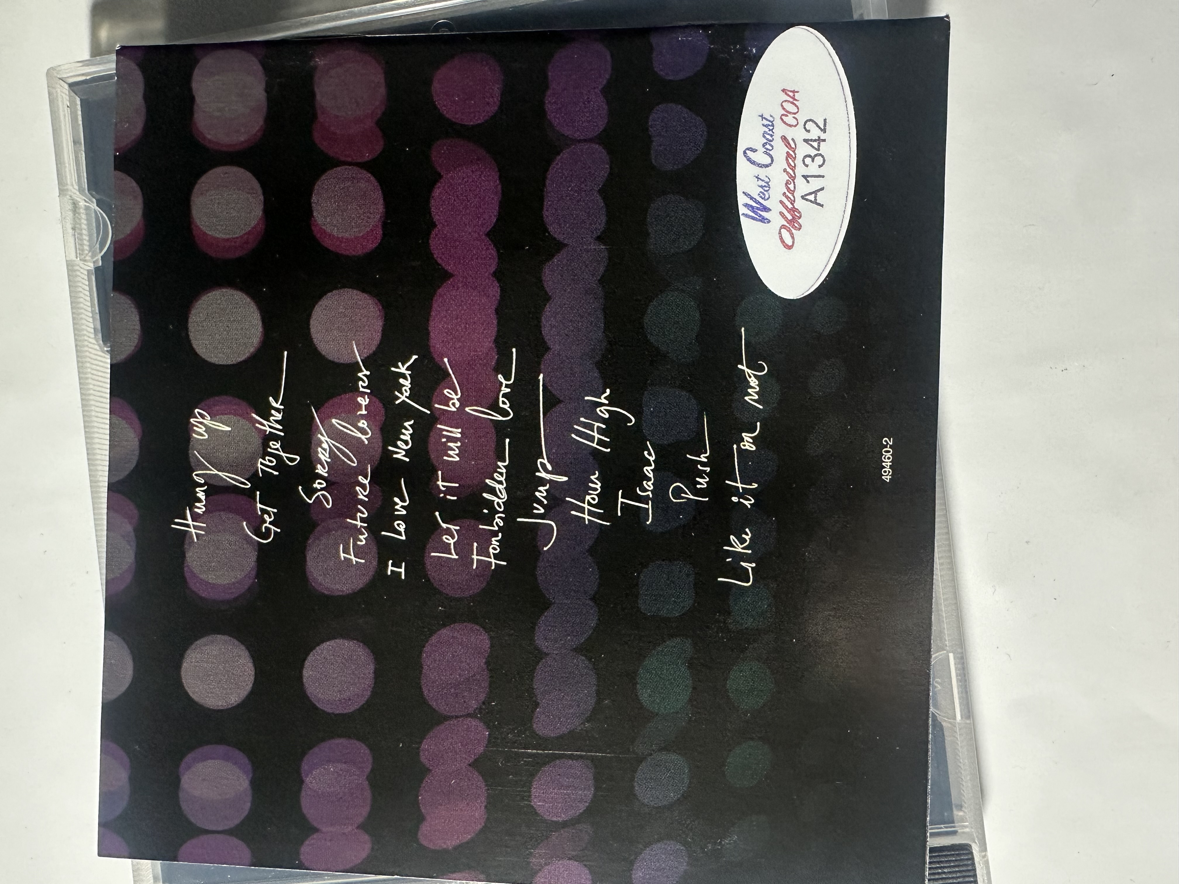 A1342 Madonna confession on a dance floor signed, autographed CD booklet