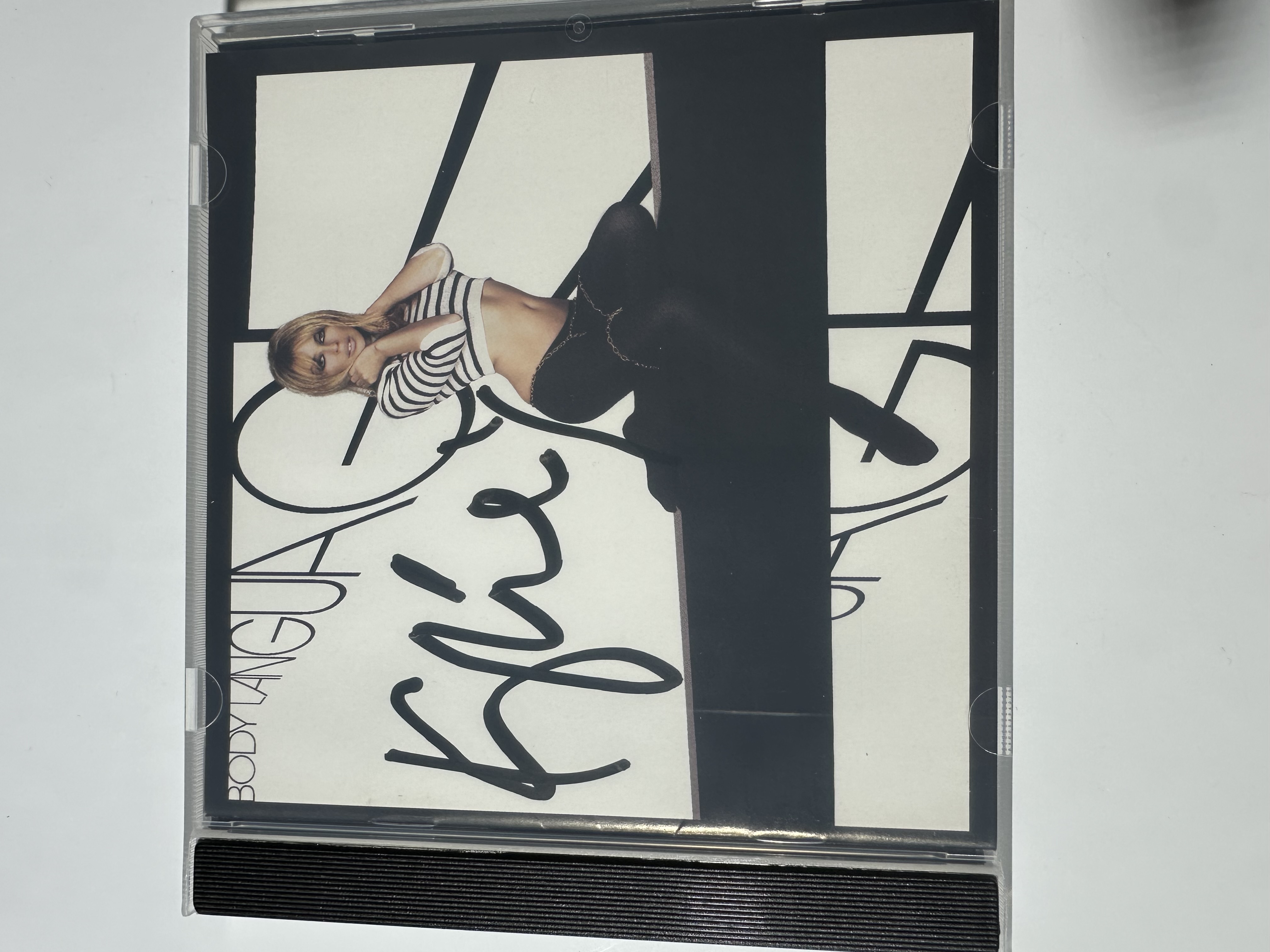 A2603 Kylie Minogue body language signed autograph CD booklet