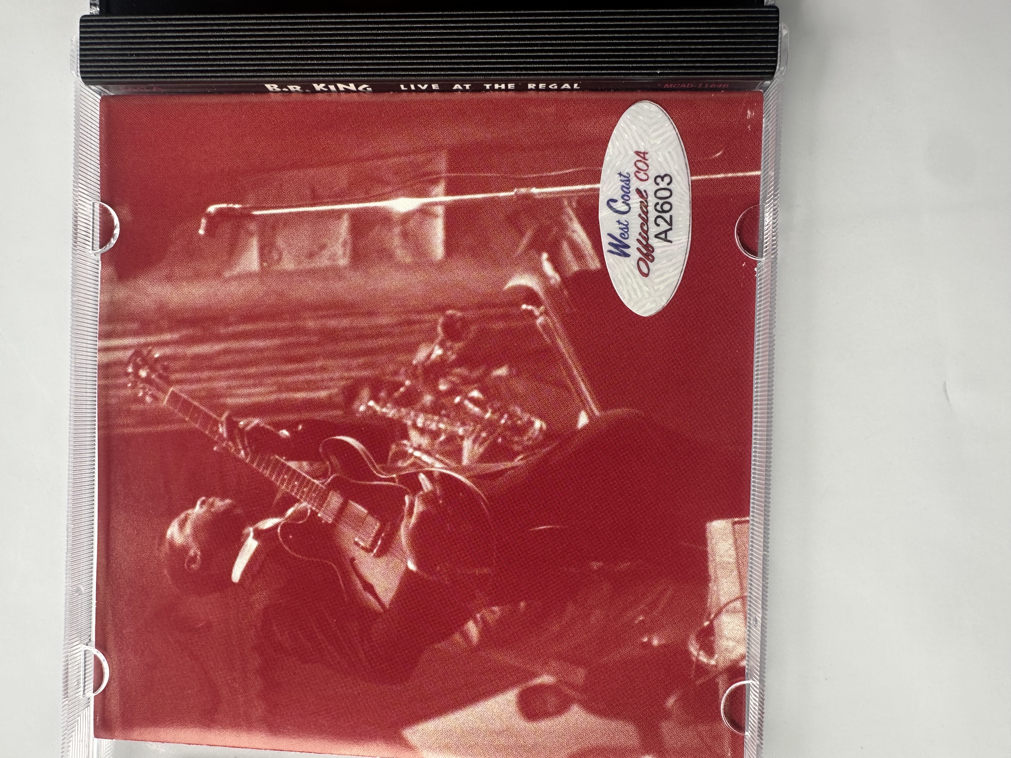 A2603 BB King live at the regal signed autographed CD