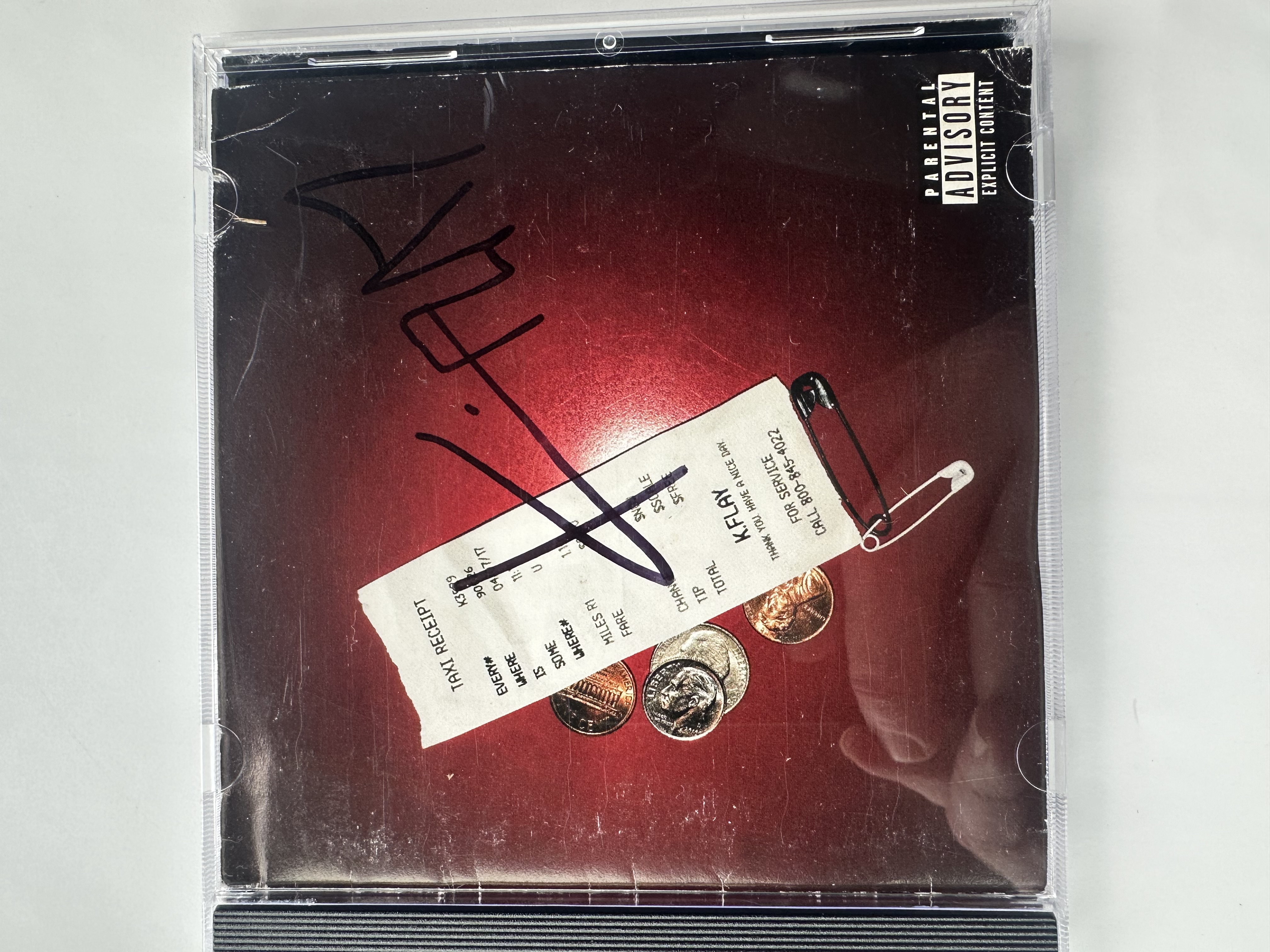 A26029 k.flay everywhere is somewhere signed autographed CD