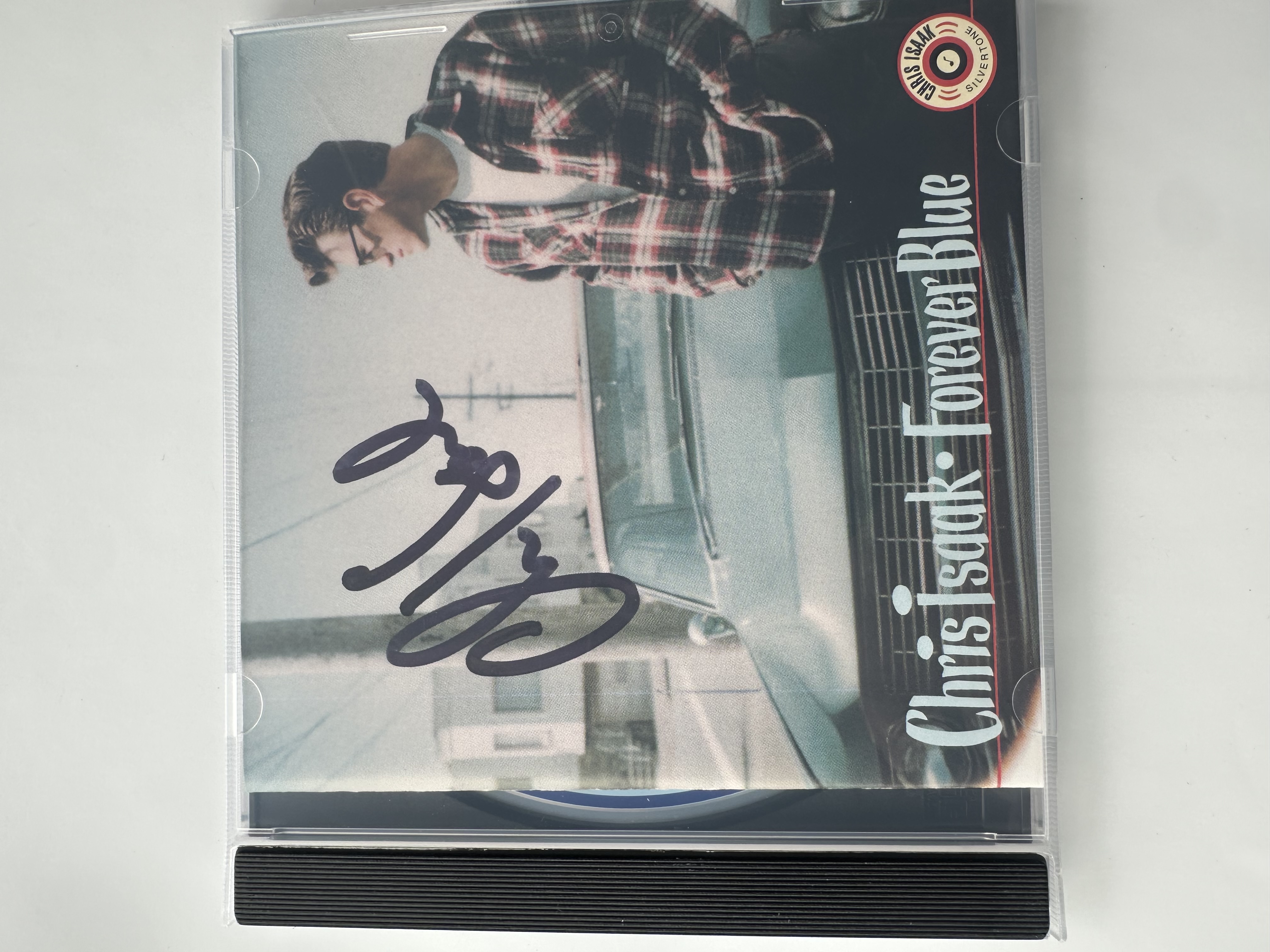 A22046 Chris Isaac forever blue signed autographed CD