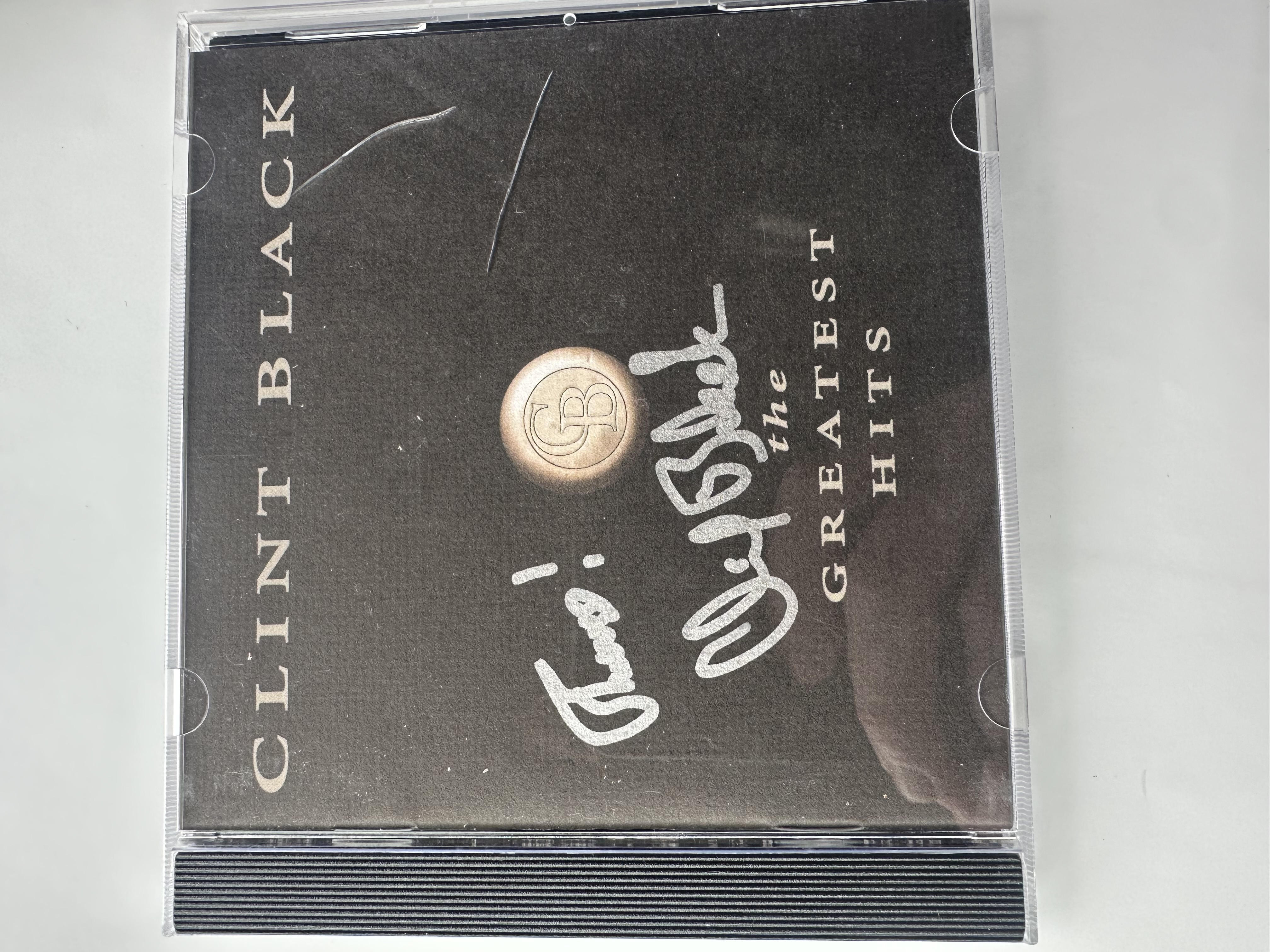 A22018 Clint Black, the greatest hits signed autographed CD