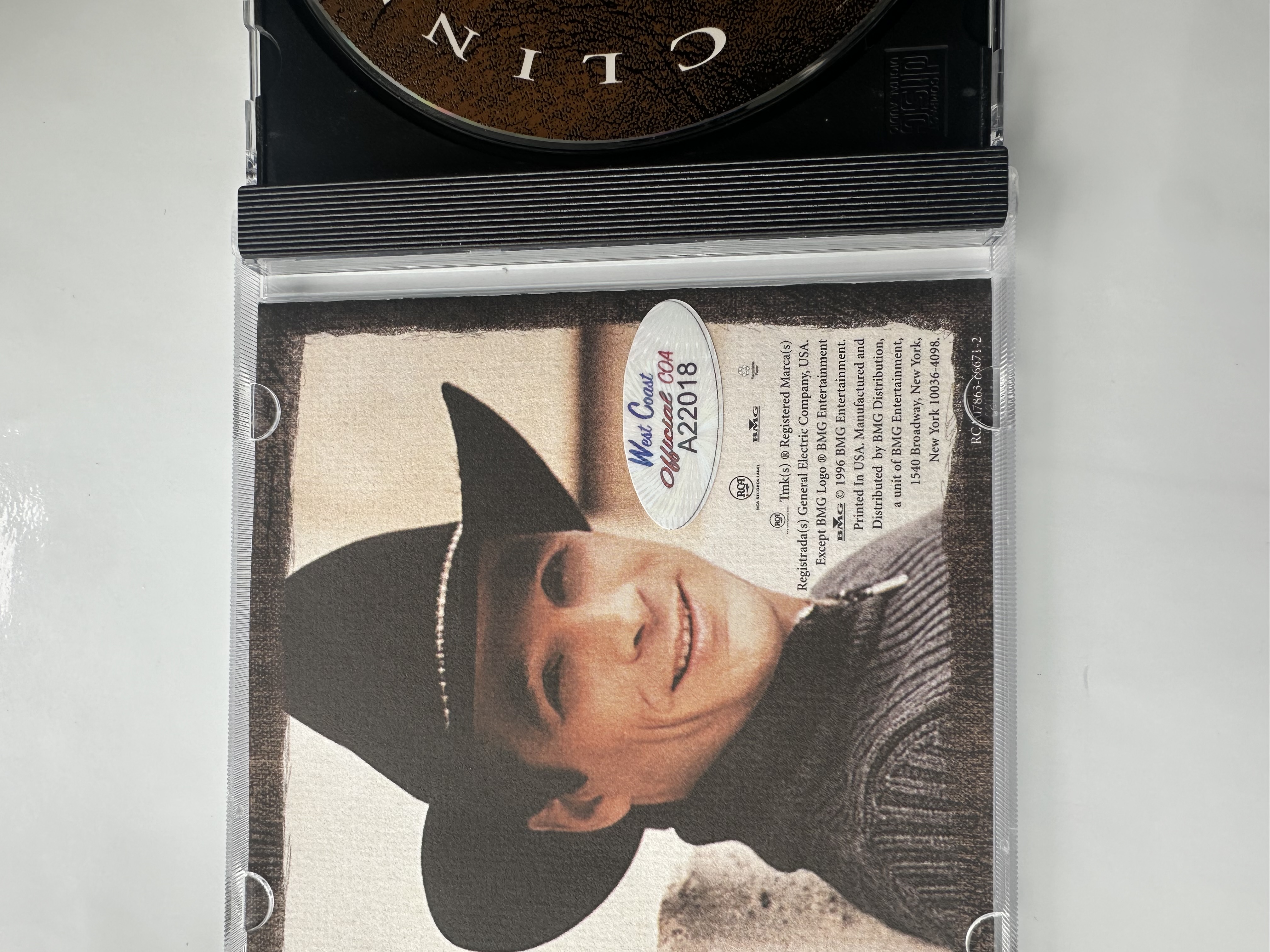 A22018 Clint Black, the greatest hits signed autographed CD