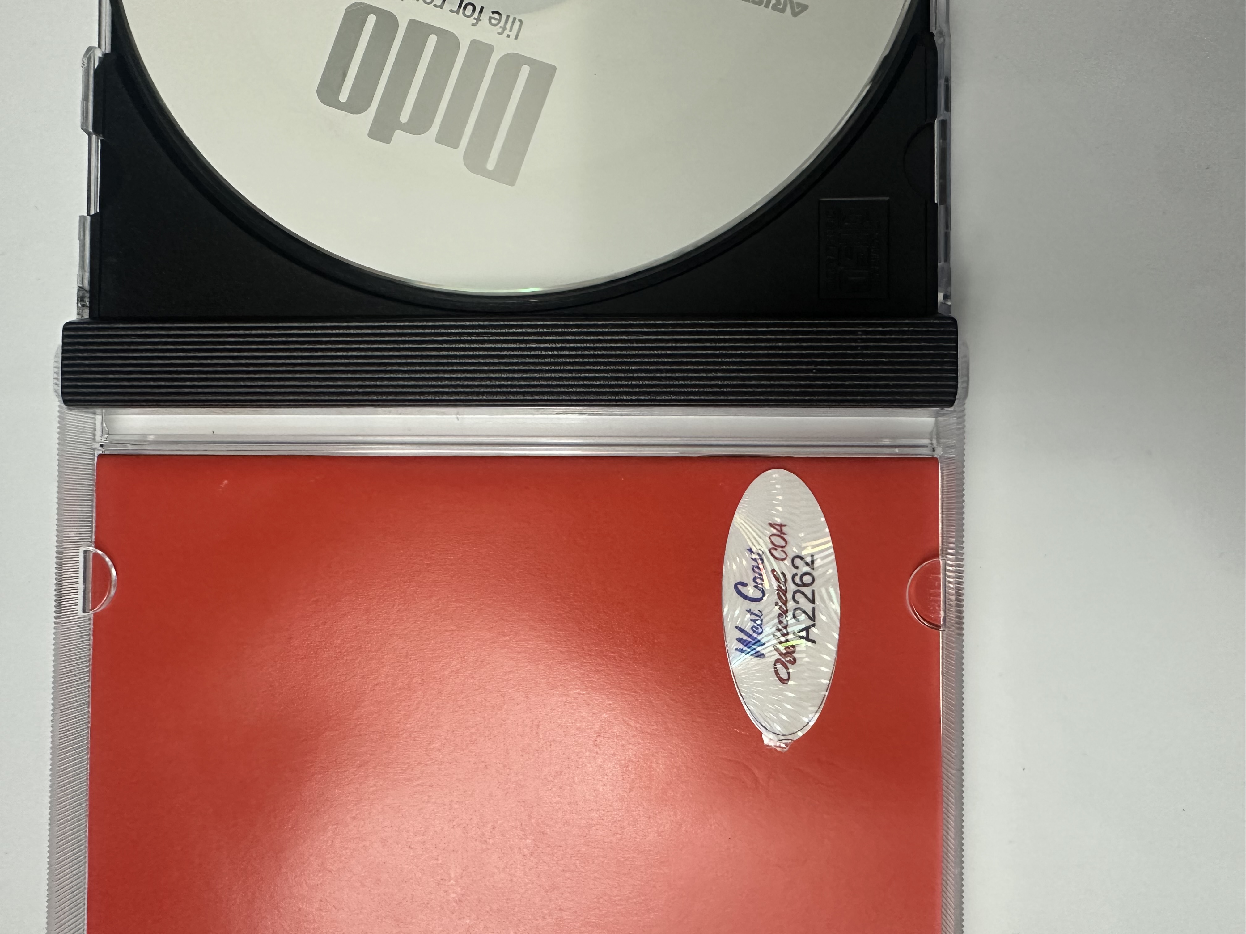 A2262 Dido life for rent signed autographed CD
