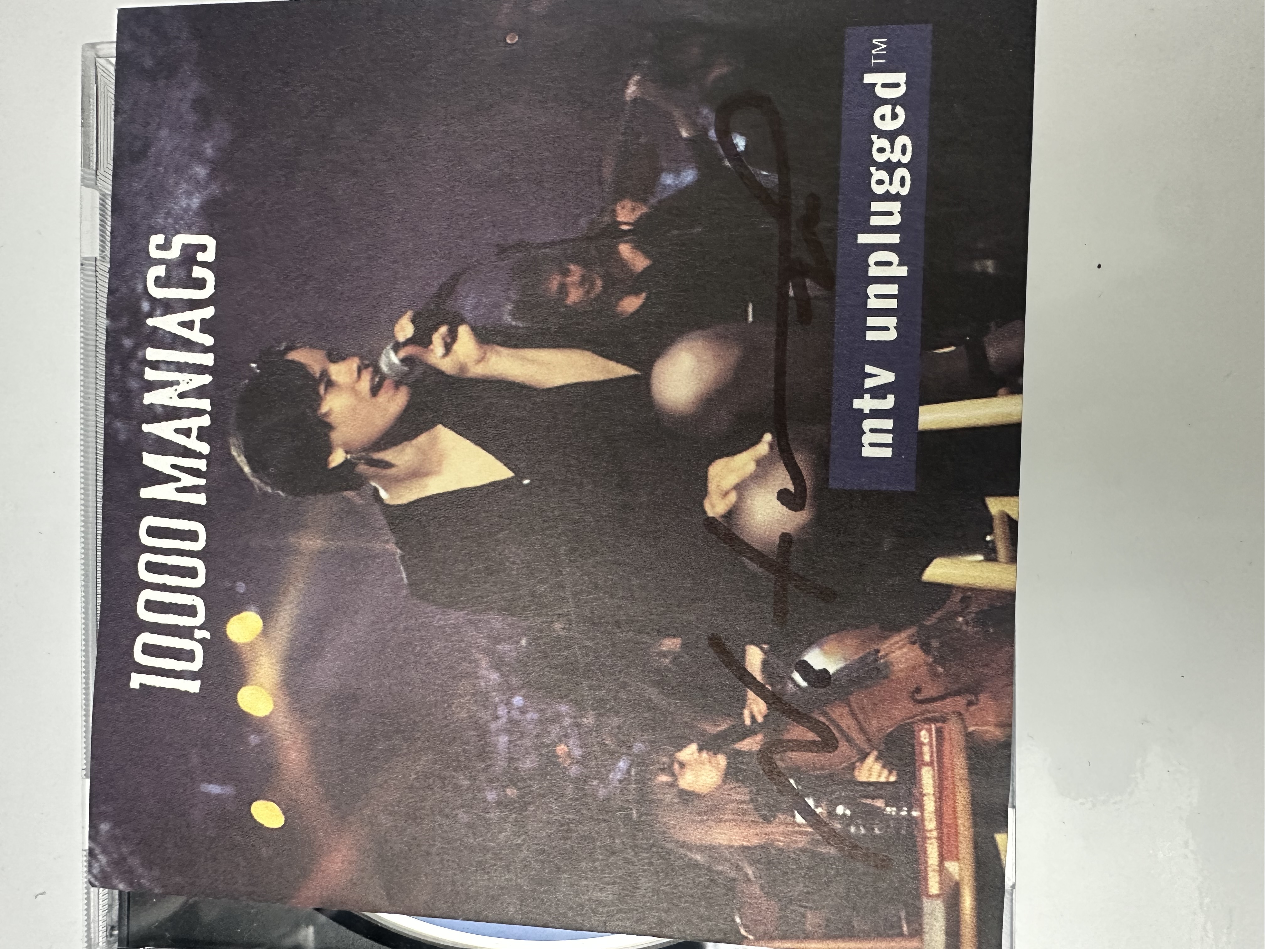 A22074 10,000 maniacs unplugged signed autographed CD by Natalie Merchant