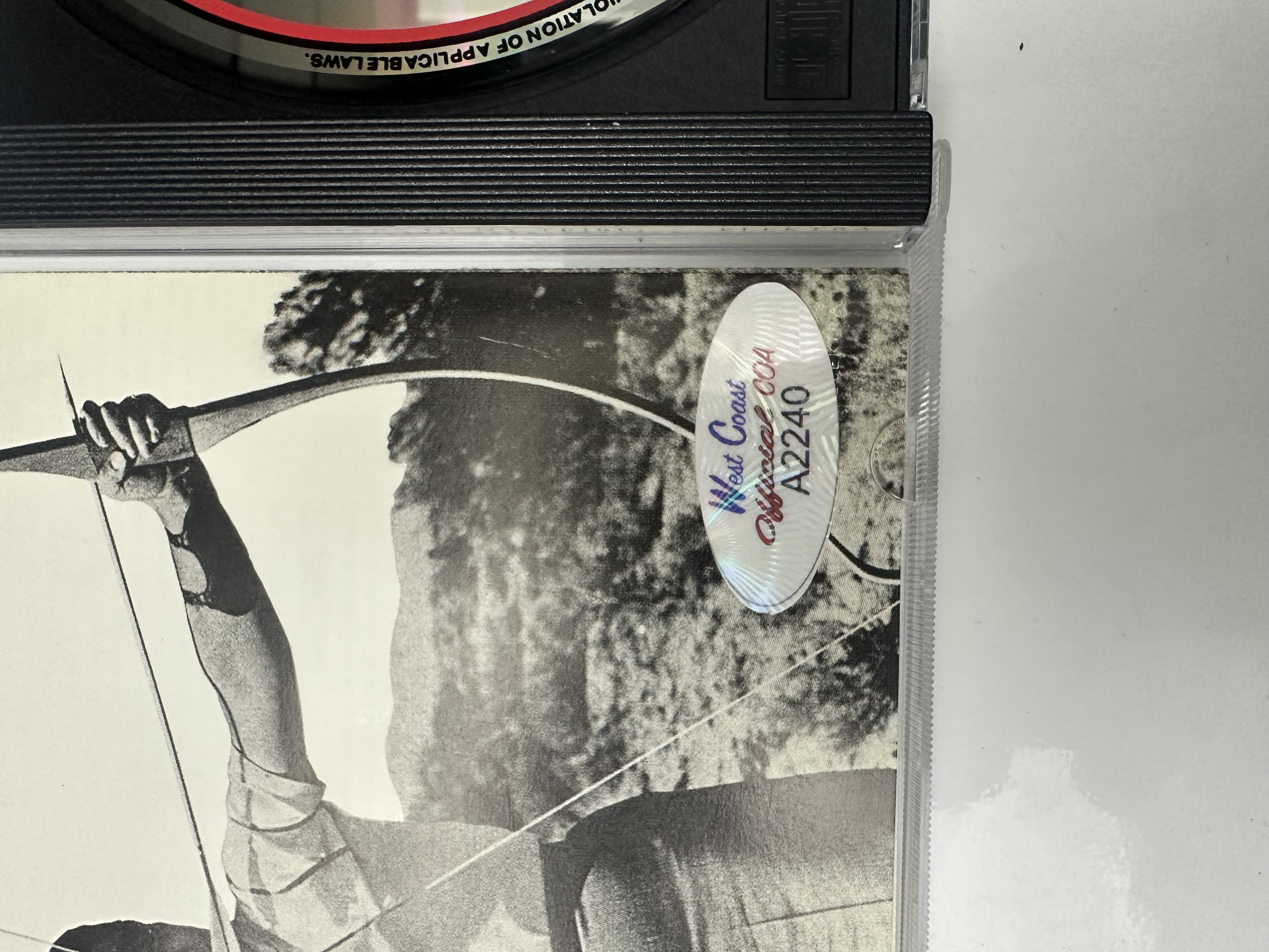 A2240 10,000 maniacs in my tribe, signed autographed CD signed by Natalie Merchant