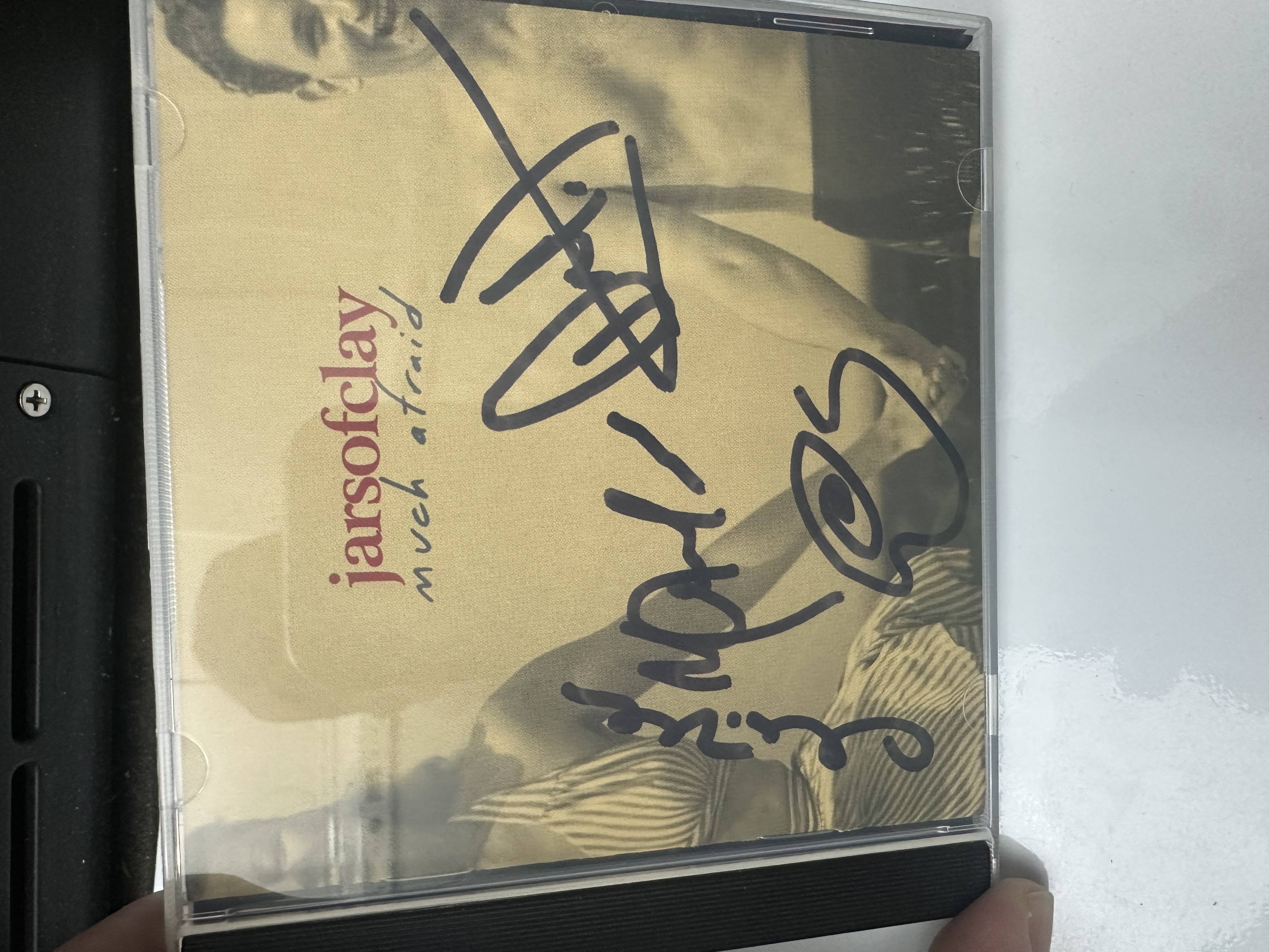A2246 jars of clay much afraid signed autograph CD
