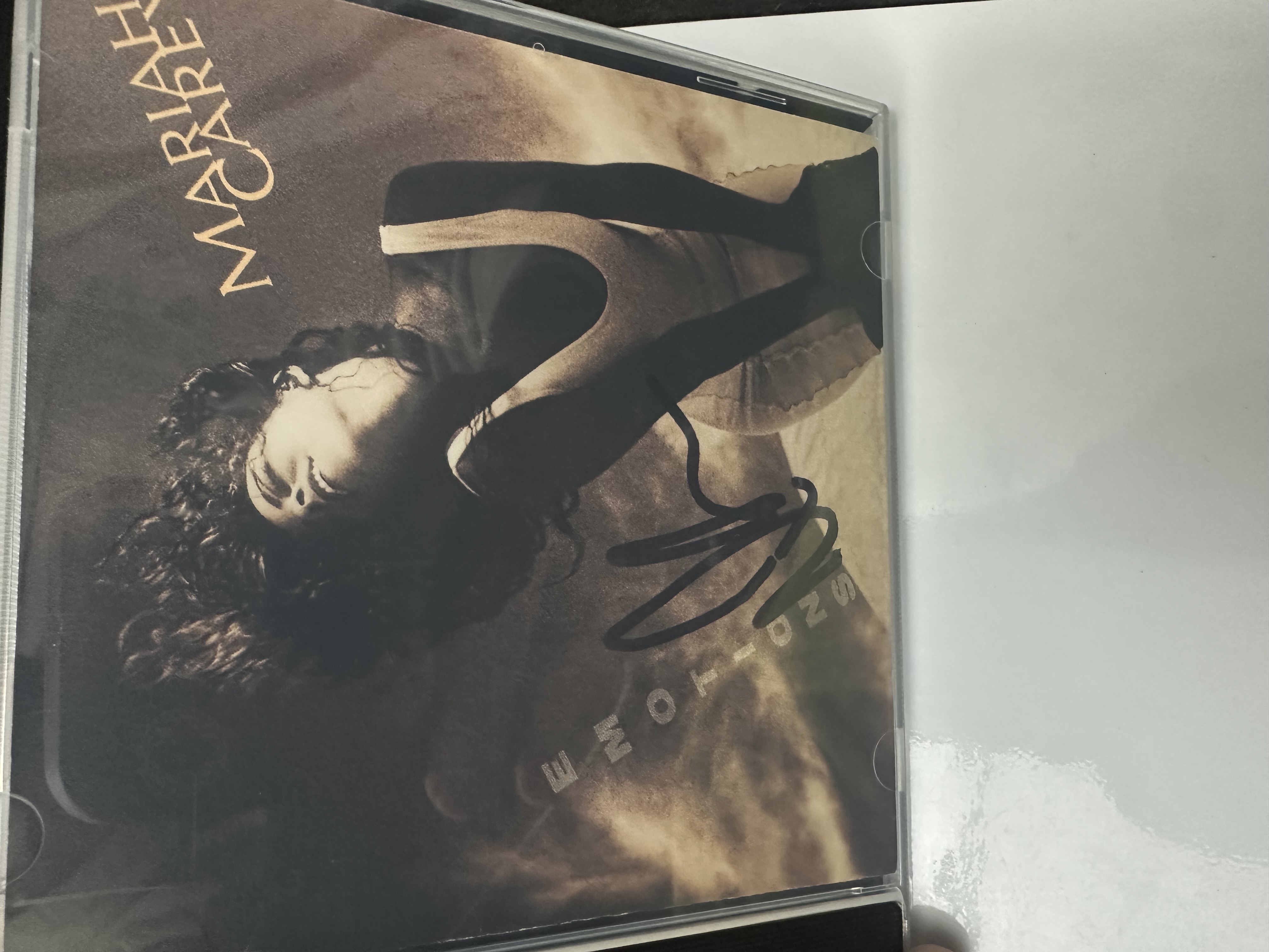 A2237 Mariah Carey emotions signed autographed CD
