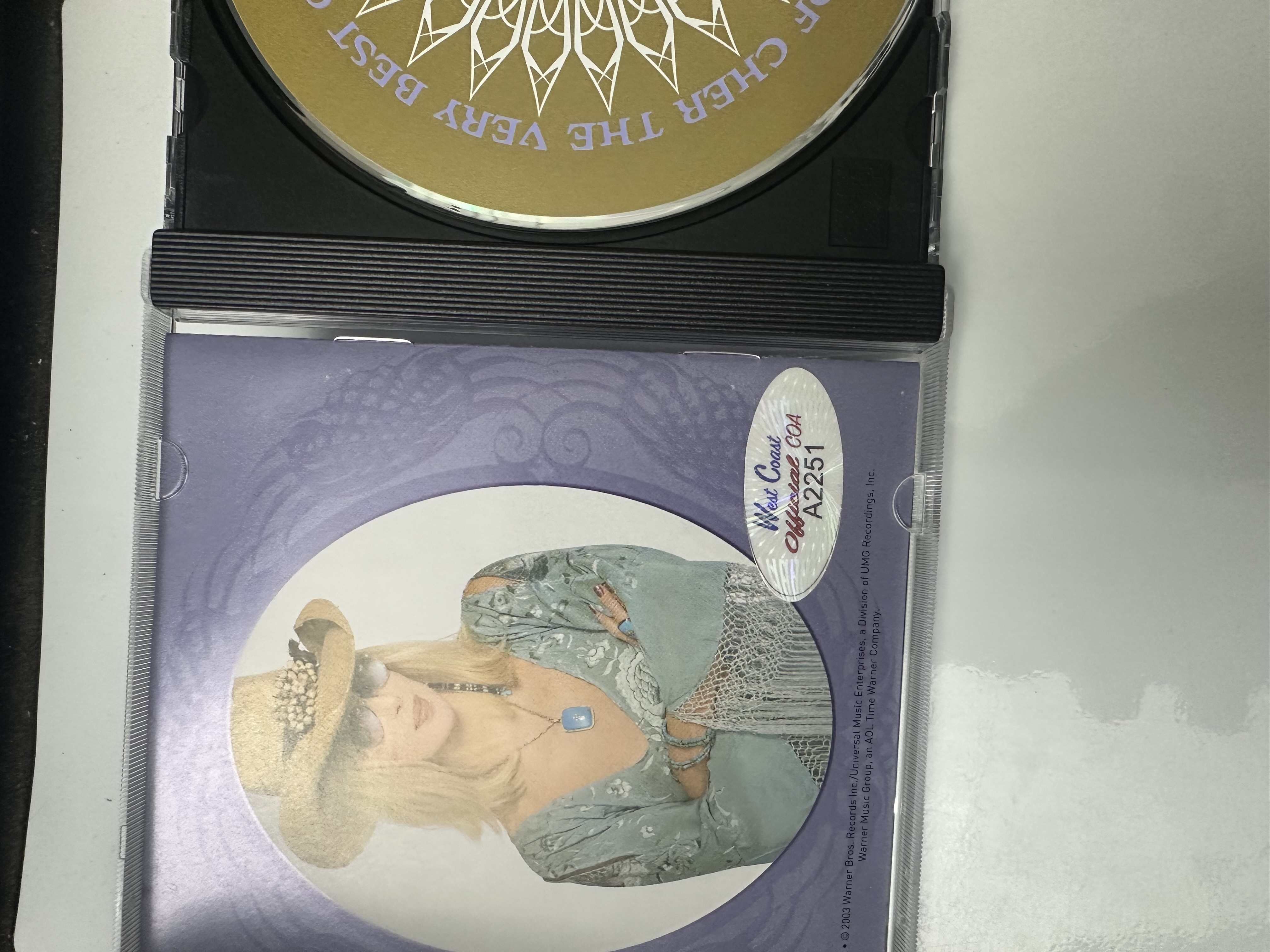 A2251 Cher the very best of Cher signed autographed CD