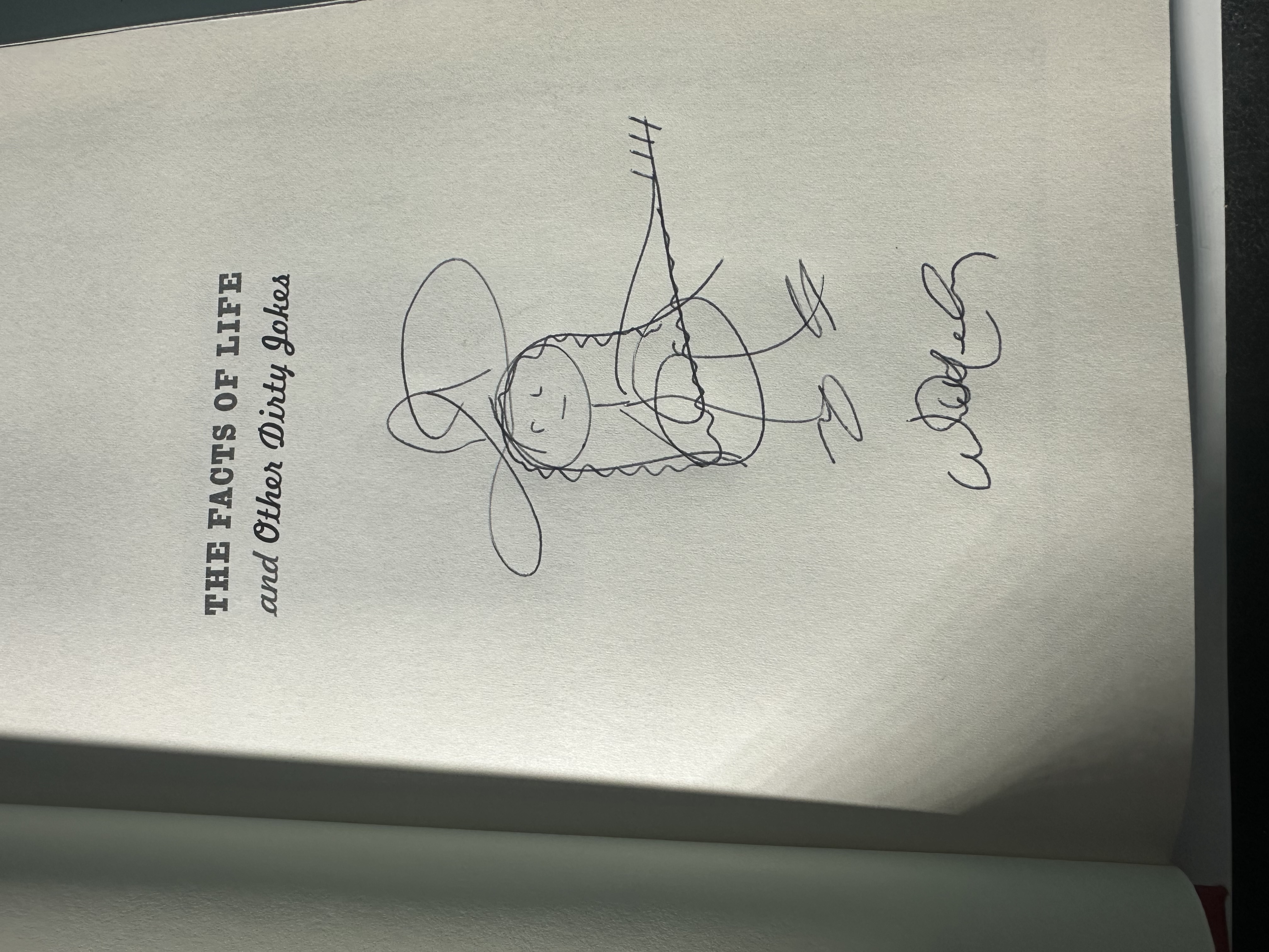 B112931 the facts of life and other dirty jokes by Willie Nelson signed autograph by Willie Nelson