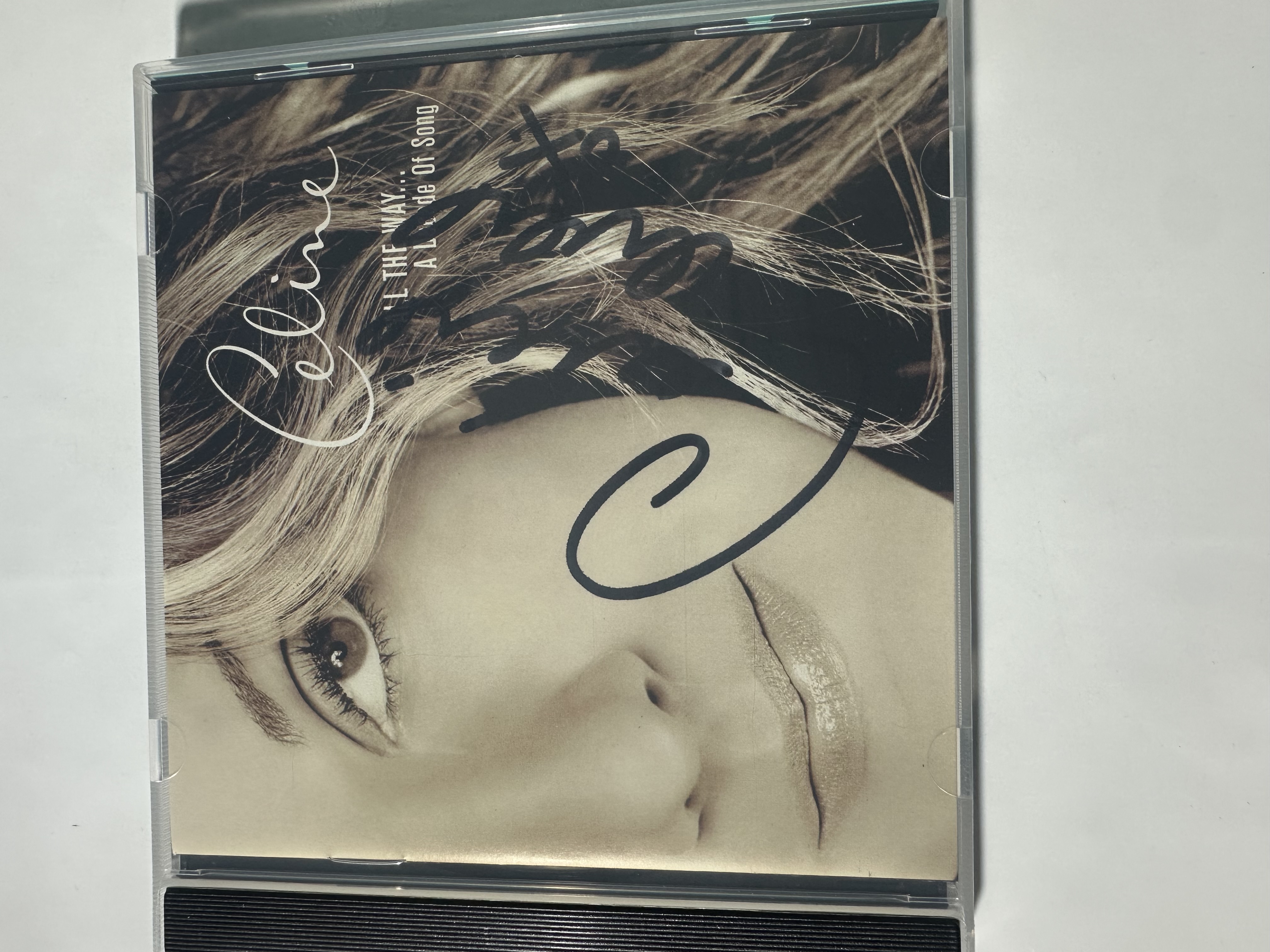 A2275 Céline Dion all the way a decade of song signed CD