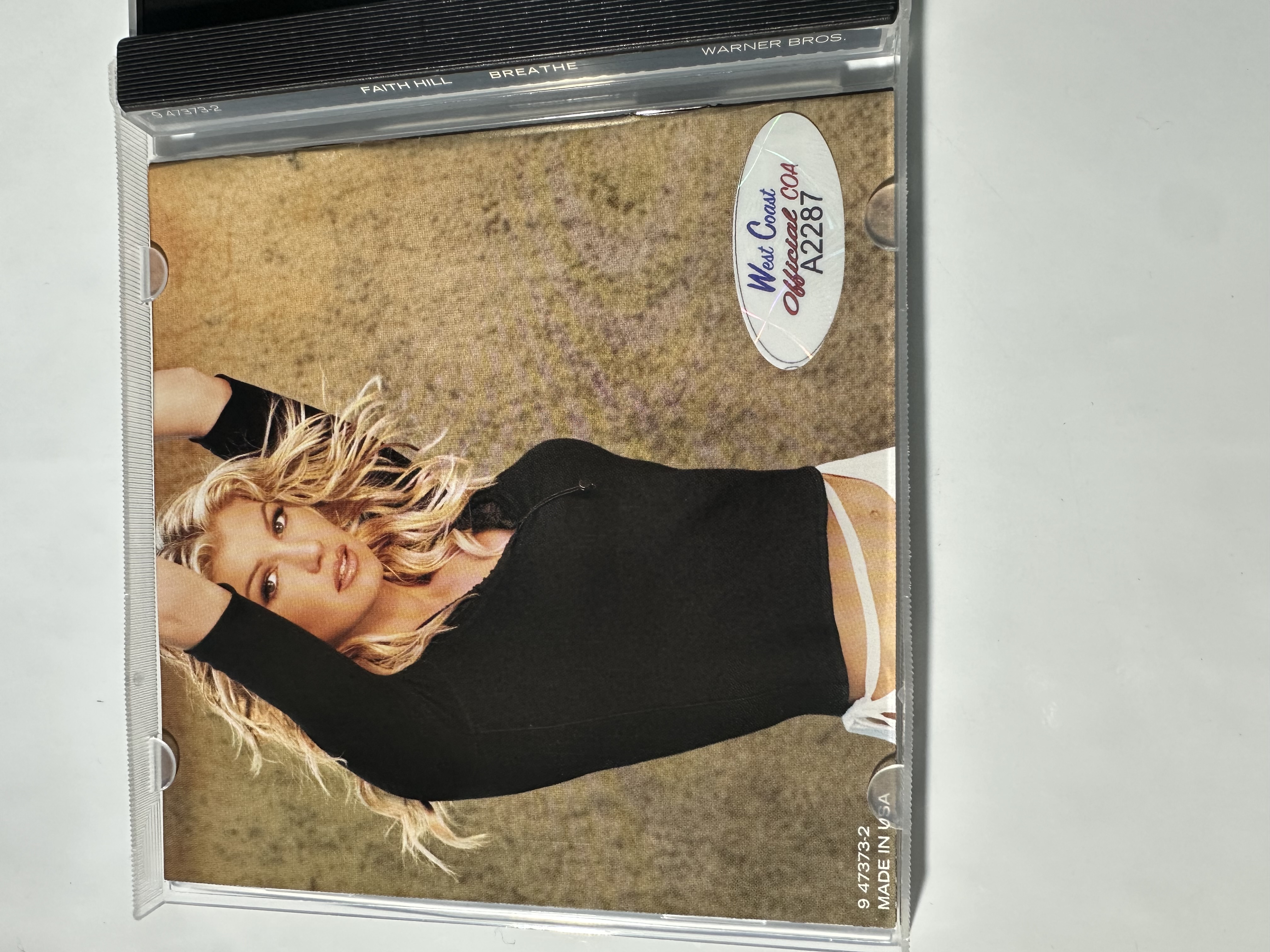 A2287 Faith Hill Bree signed autographed CD