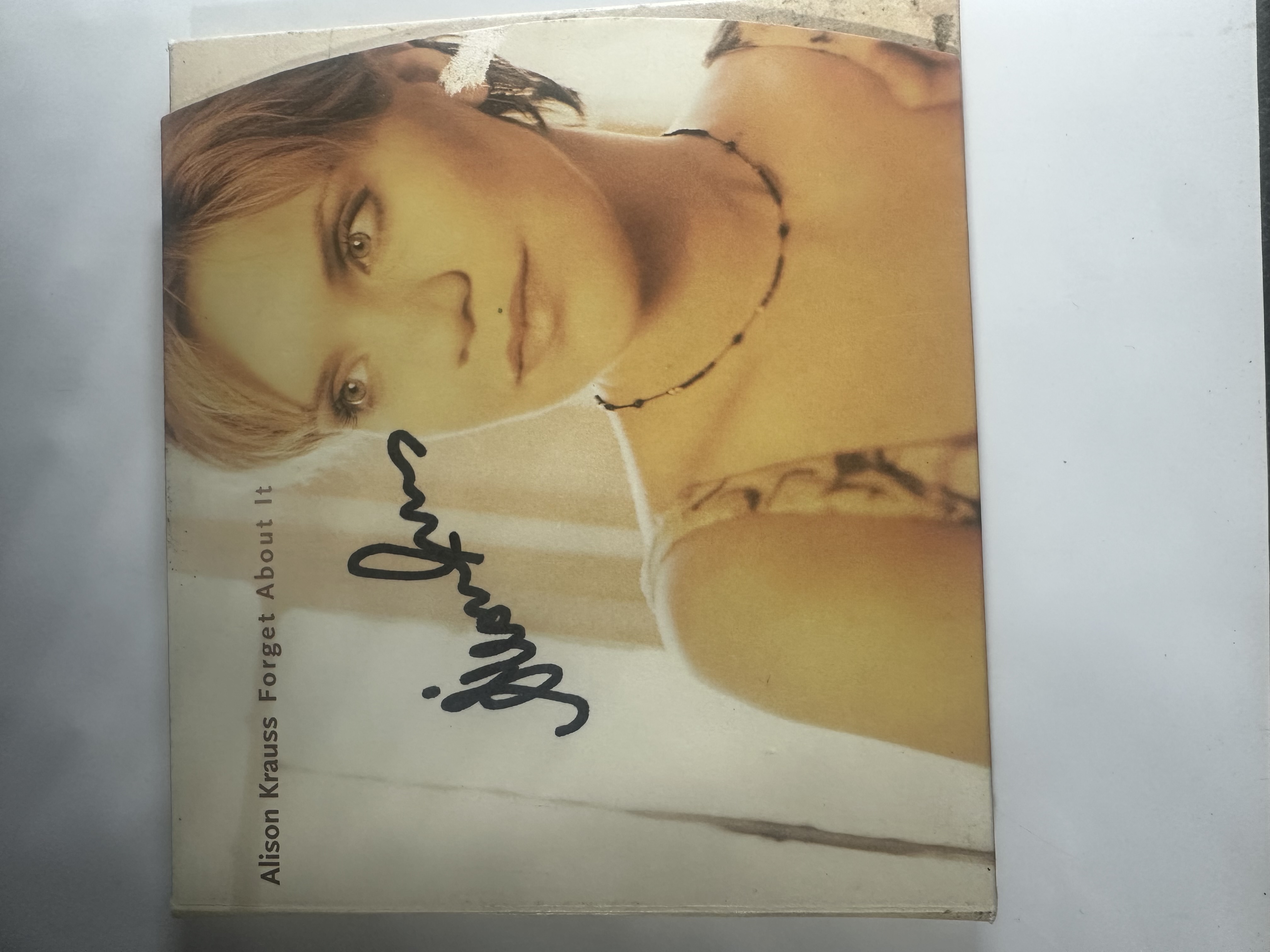 B112502 Allison Krause forget about it signed autograph CD