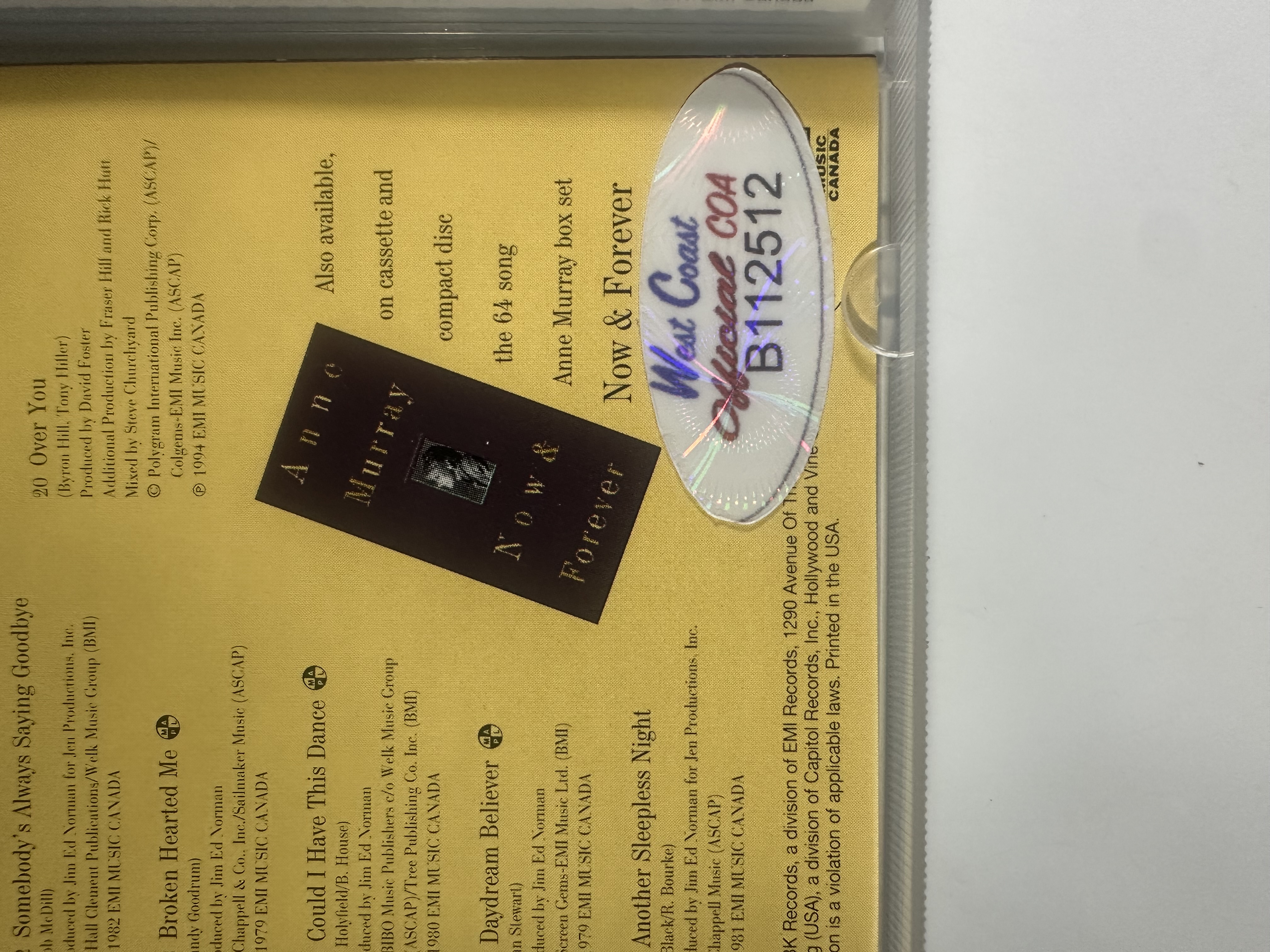 B112512 Anne-Marie the best so far signed autograph CD booklet