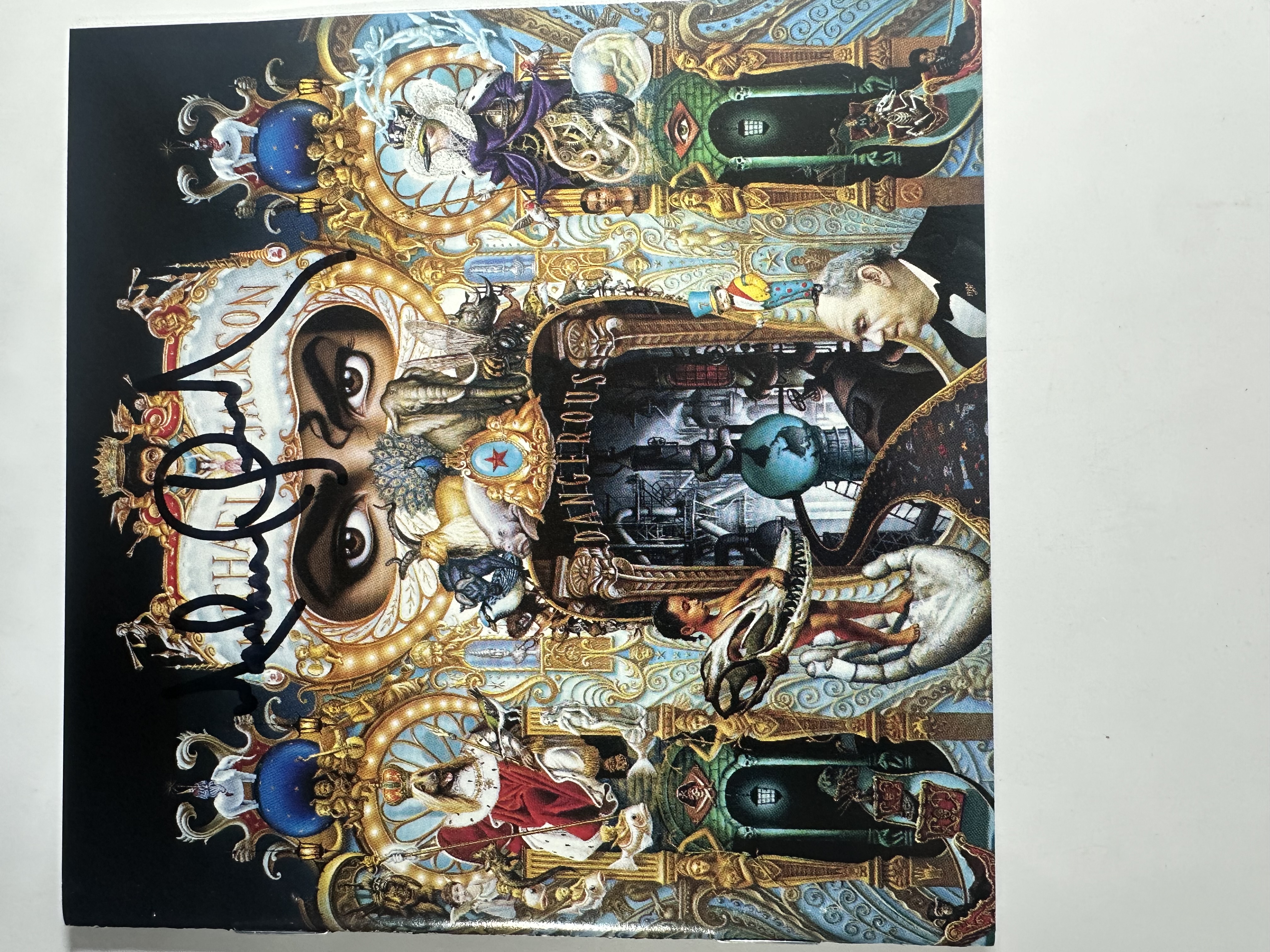 B112452 Michael Jackson dangerous signed autograph CD booklet