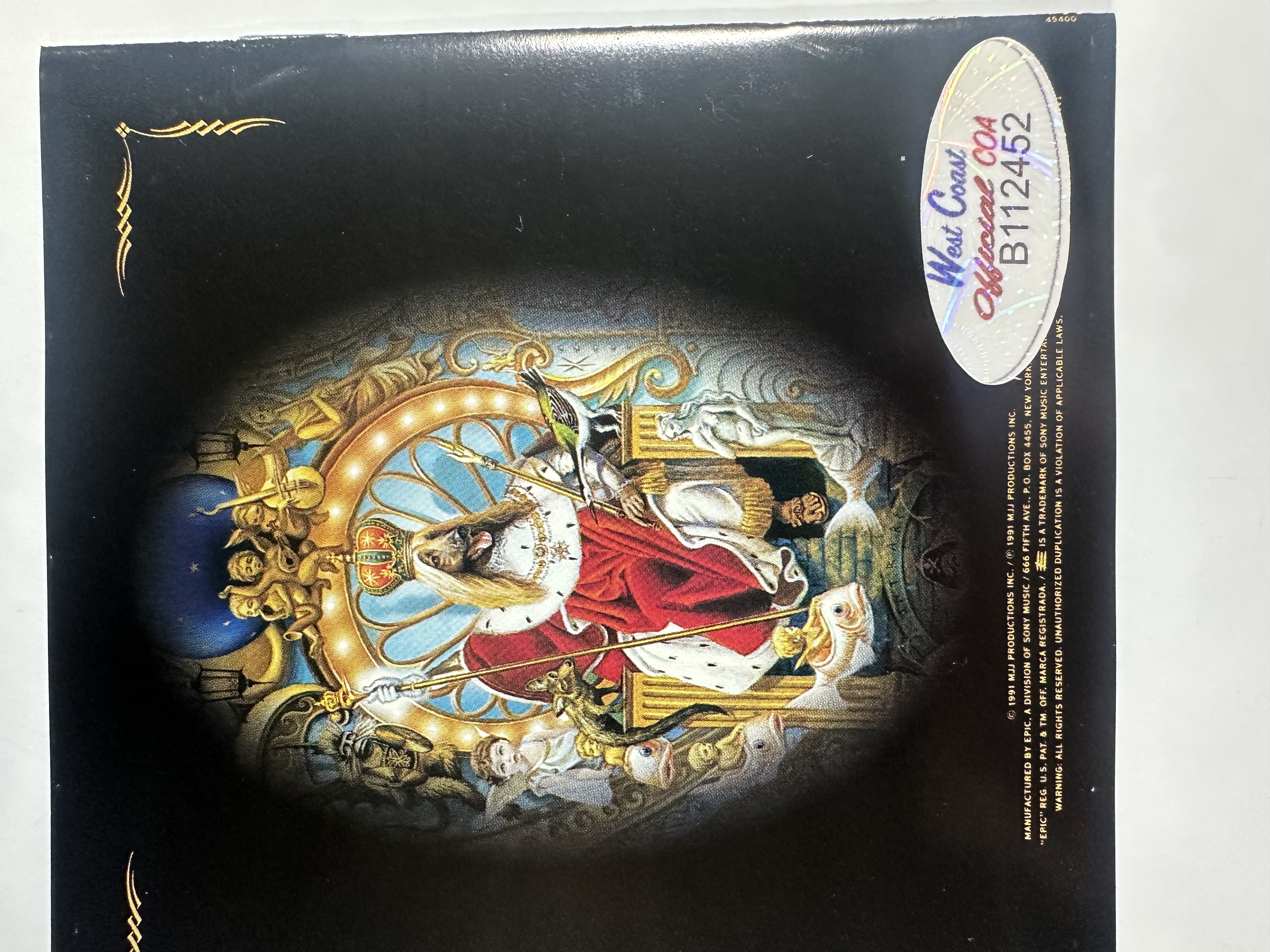 B112452 Michael Jackson dangerous signed autograph CD booklet