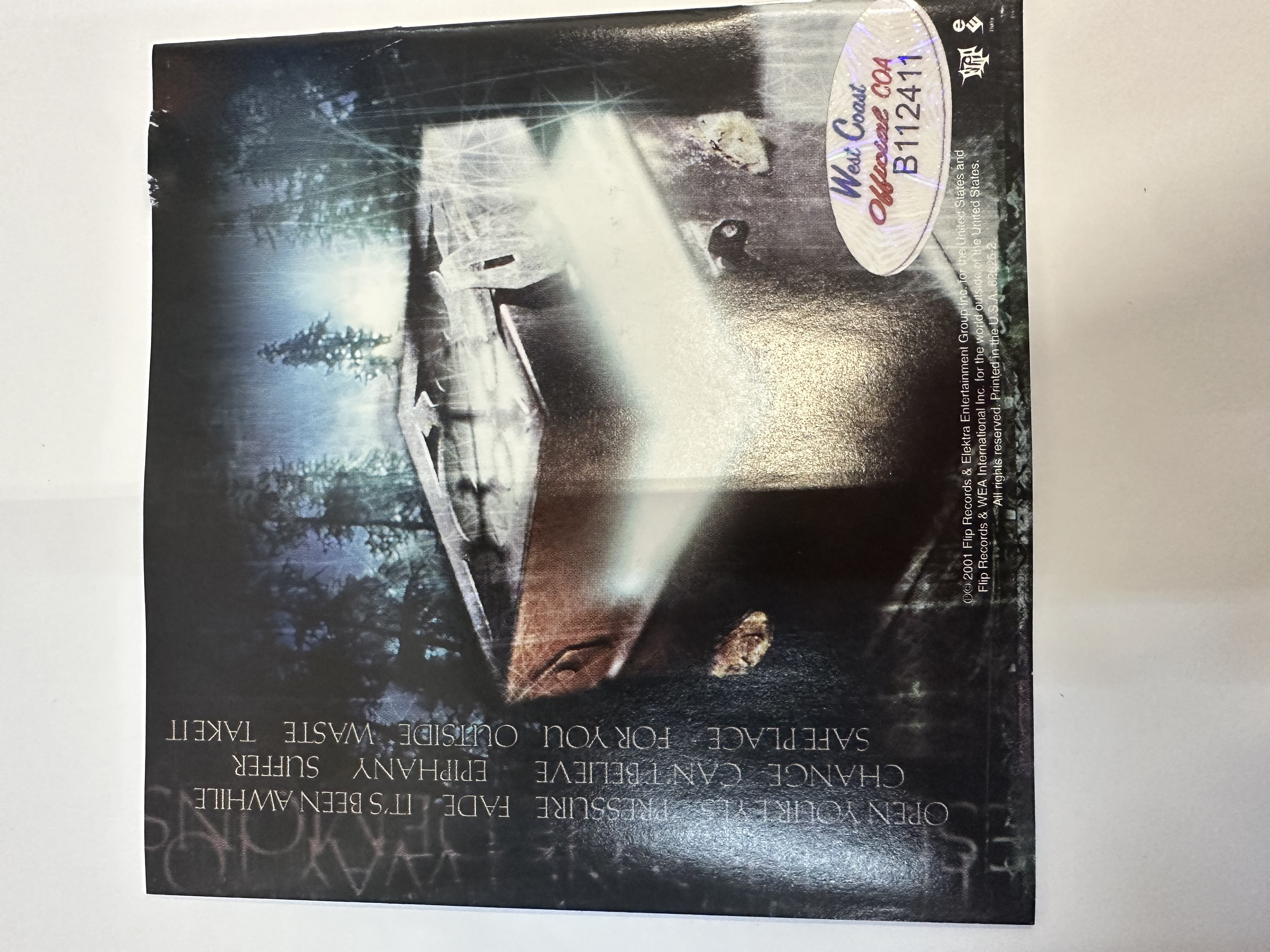 b112411 stained break the cycle signed autograph CD booklet signed by all four members