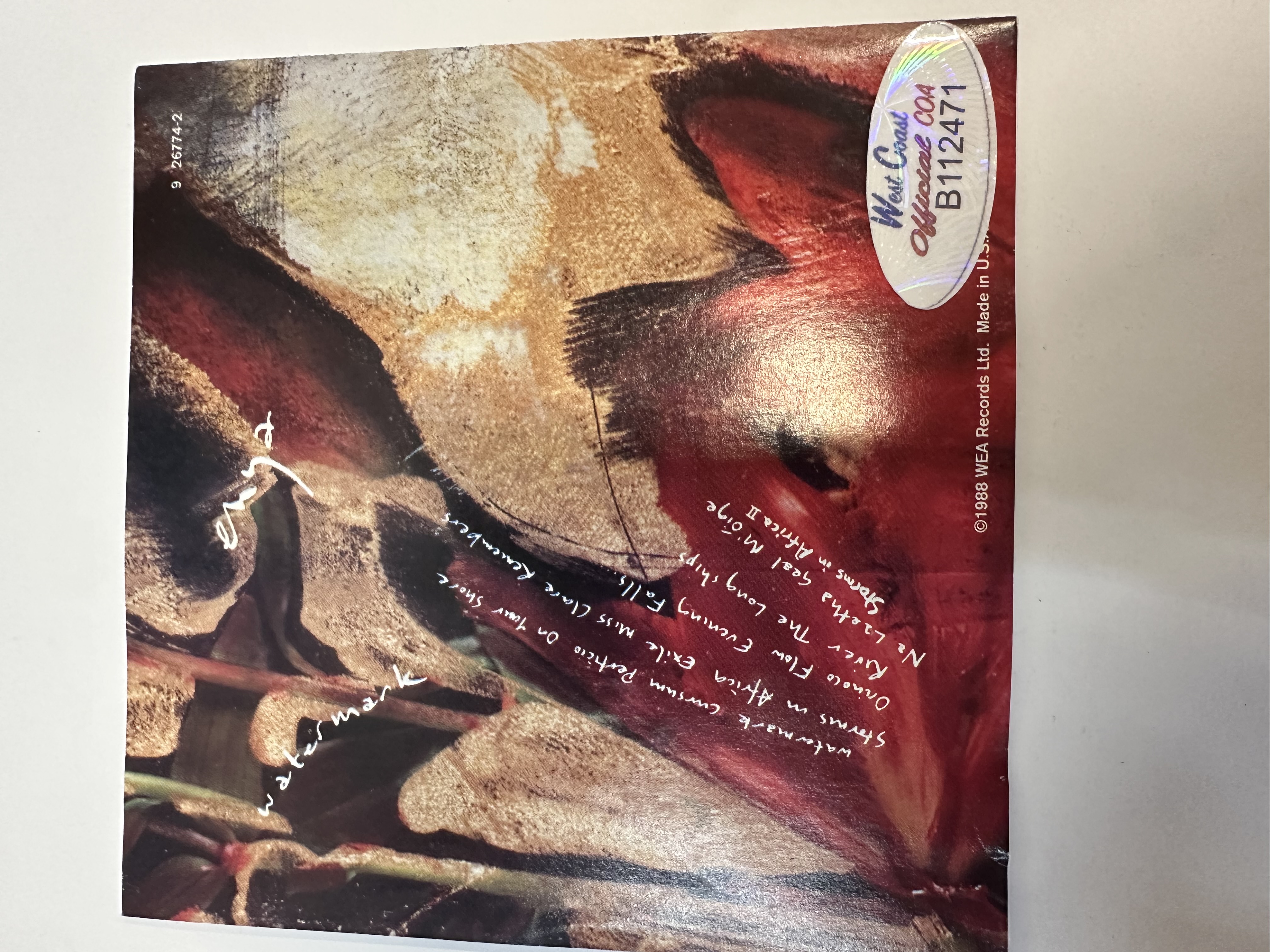 b112471 Enya watermark CD booklet