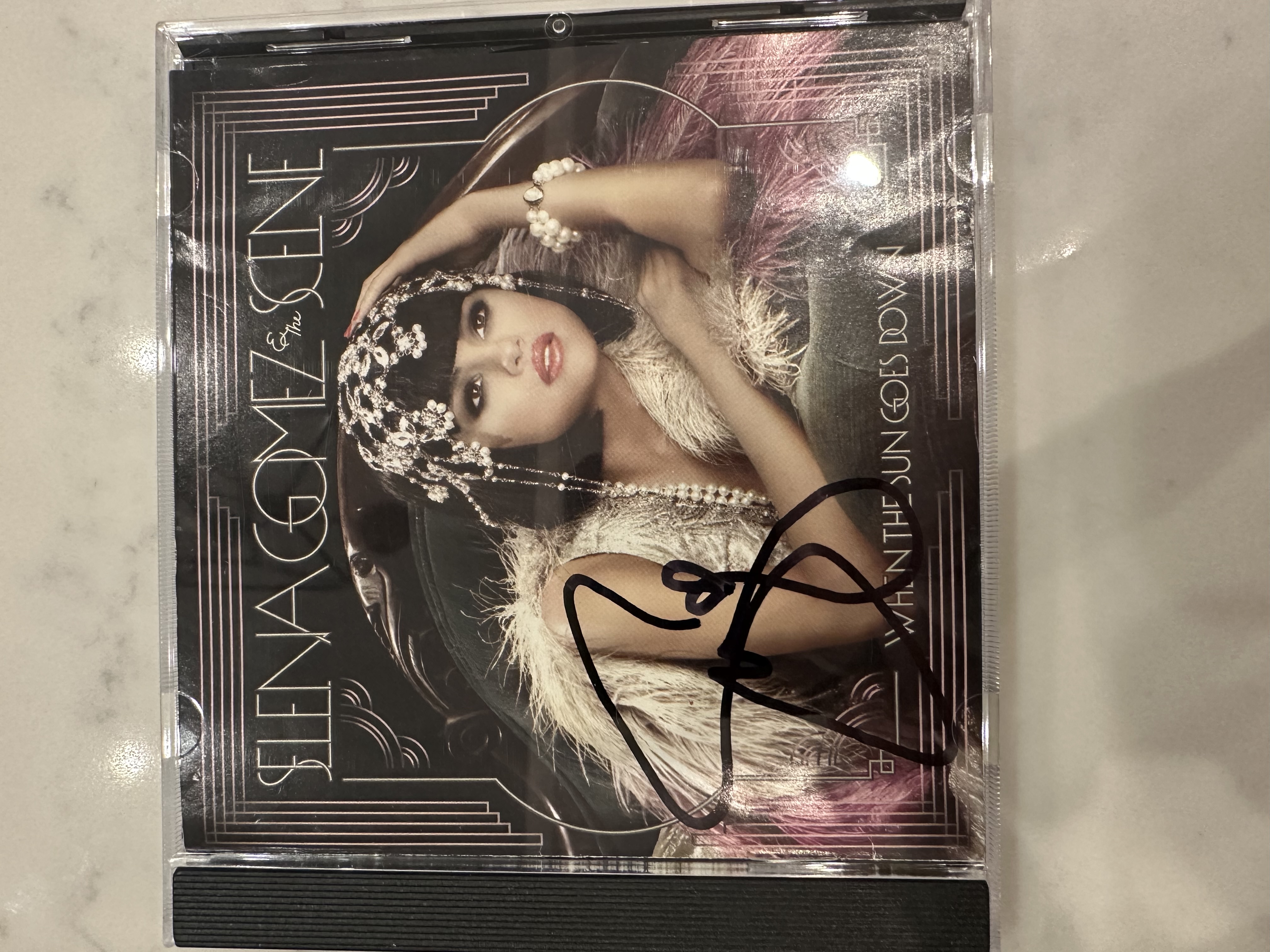 b112651 Selena Gomez when the sun goes down signed autograph CD booklet