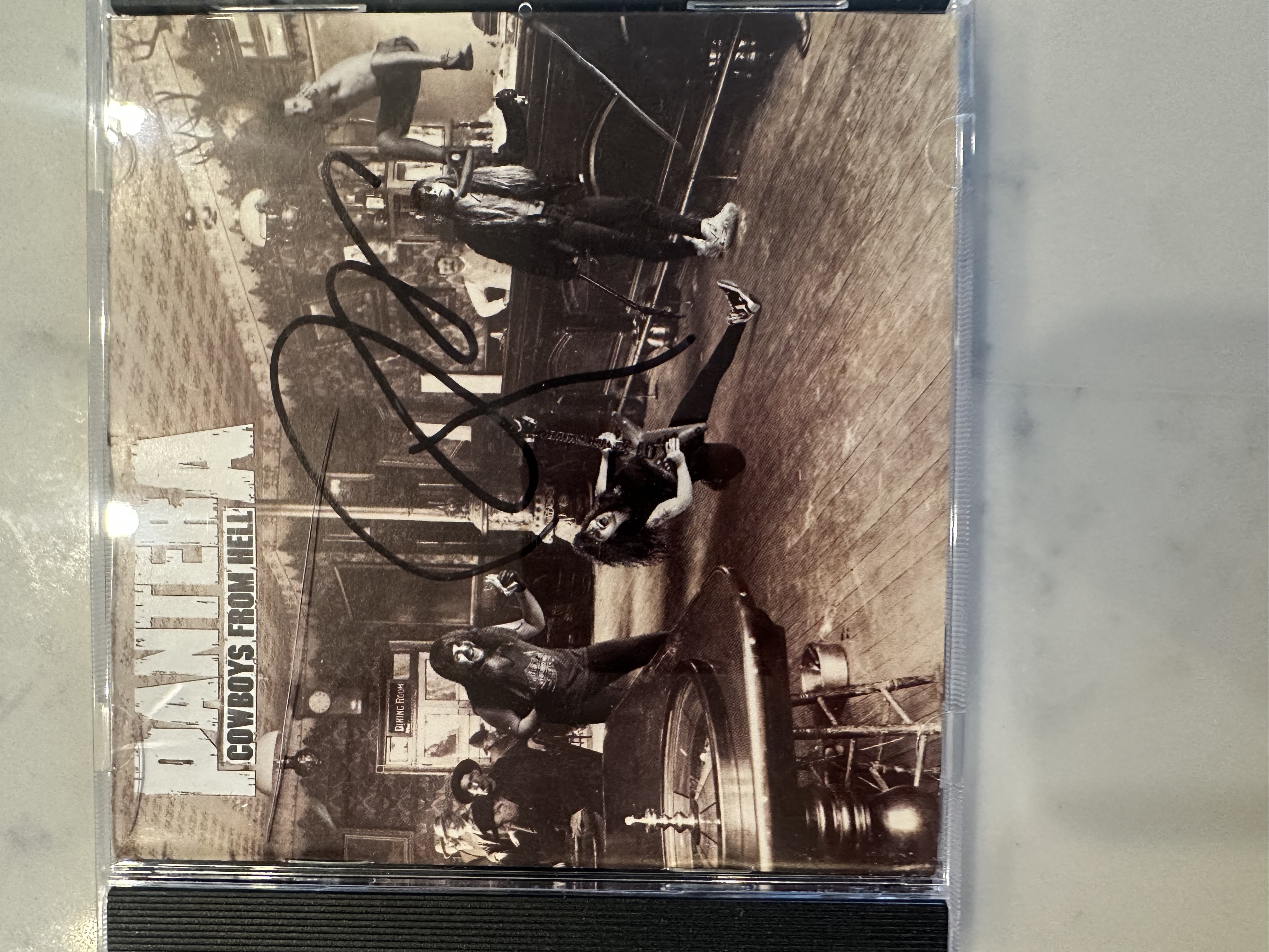 B112683 Pantera Cowboys from Hell signed autograph CD booklet signed by Phil Anselmo