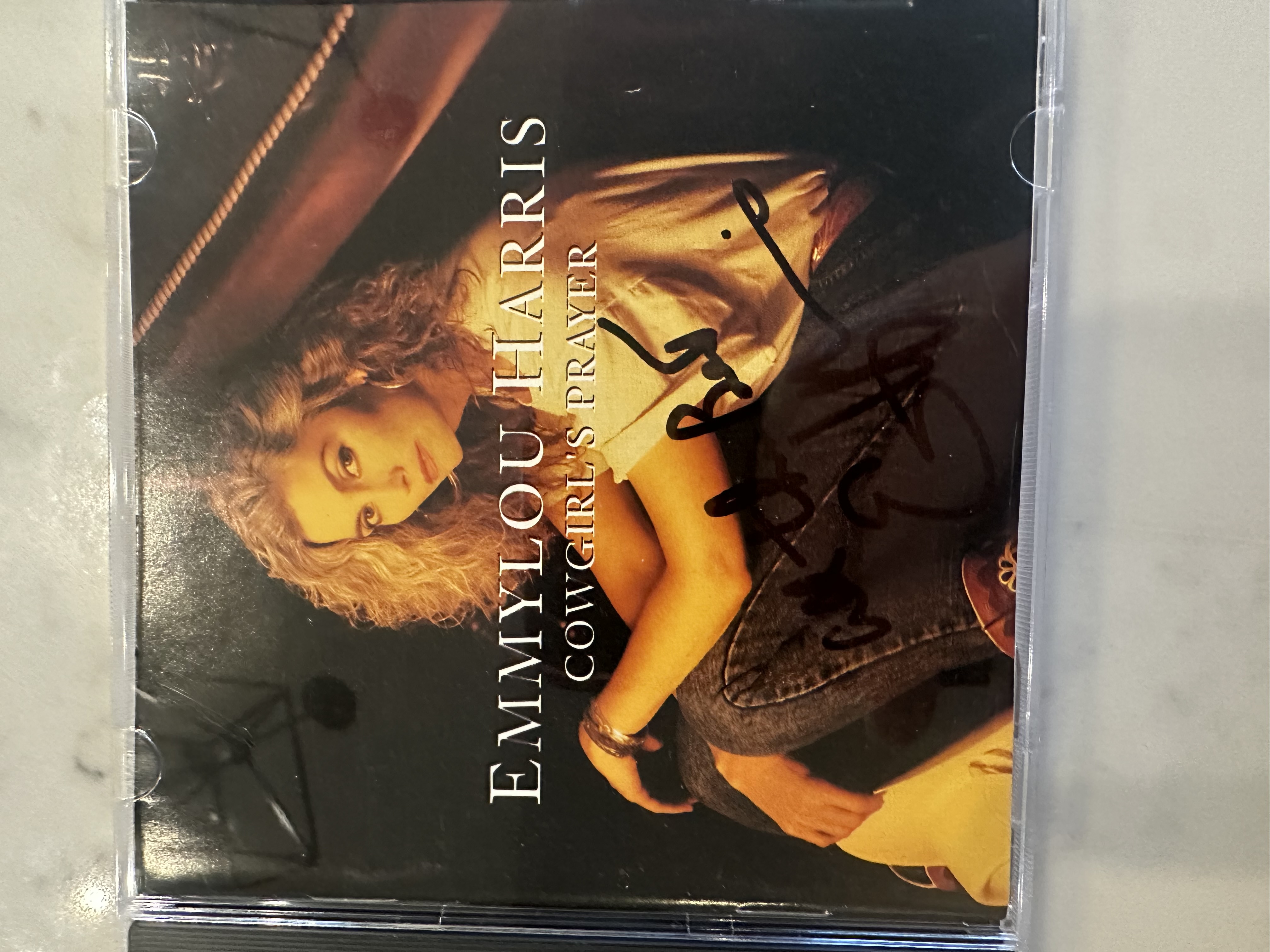 B 11256 Emmylou Harris cowgirl prayer signed autograph Cd