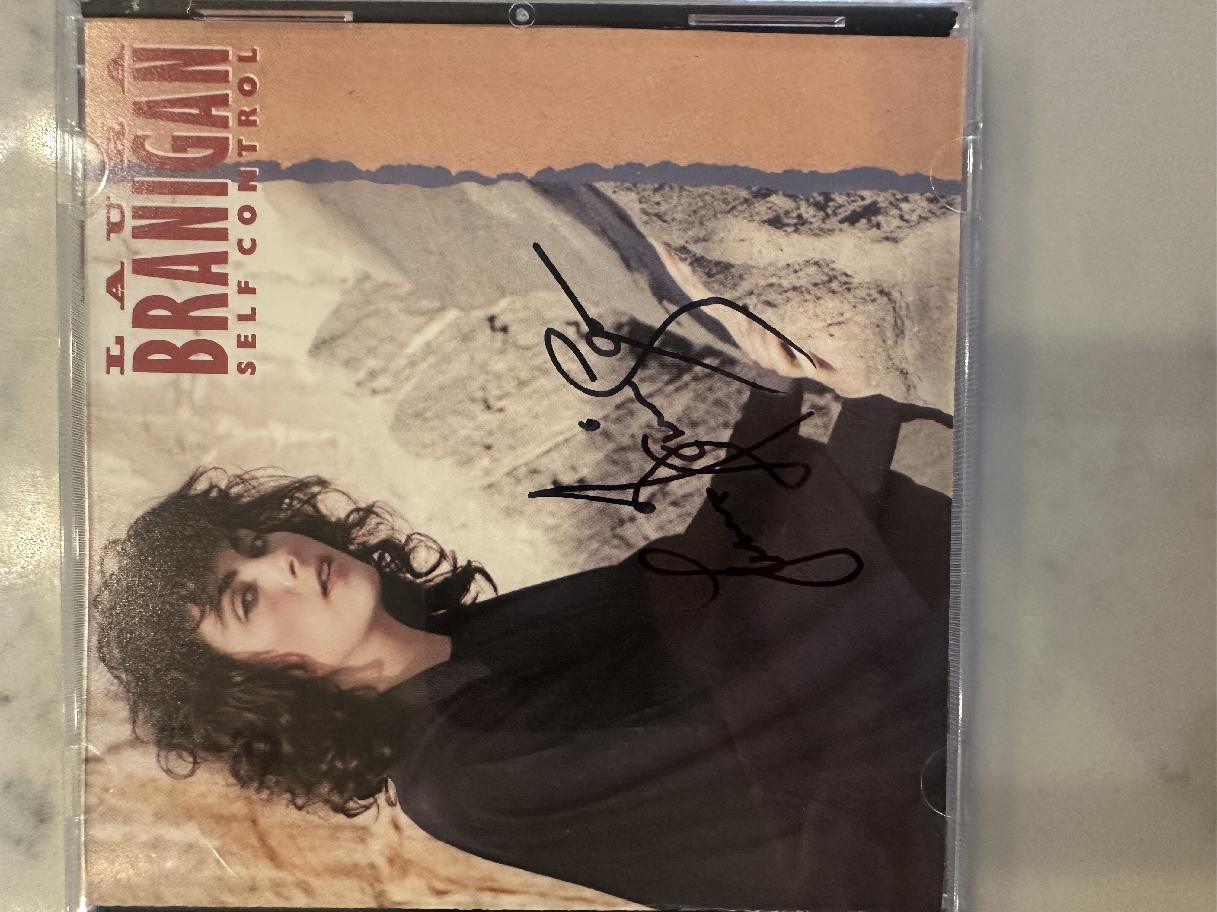 B 11254 Laura Branigan self-control signed autograph CD