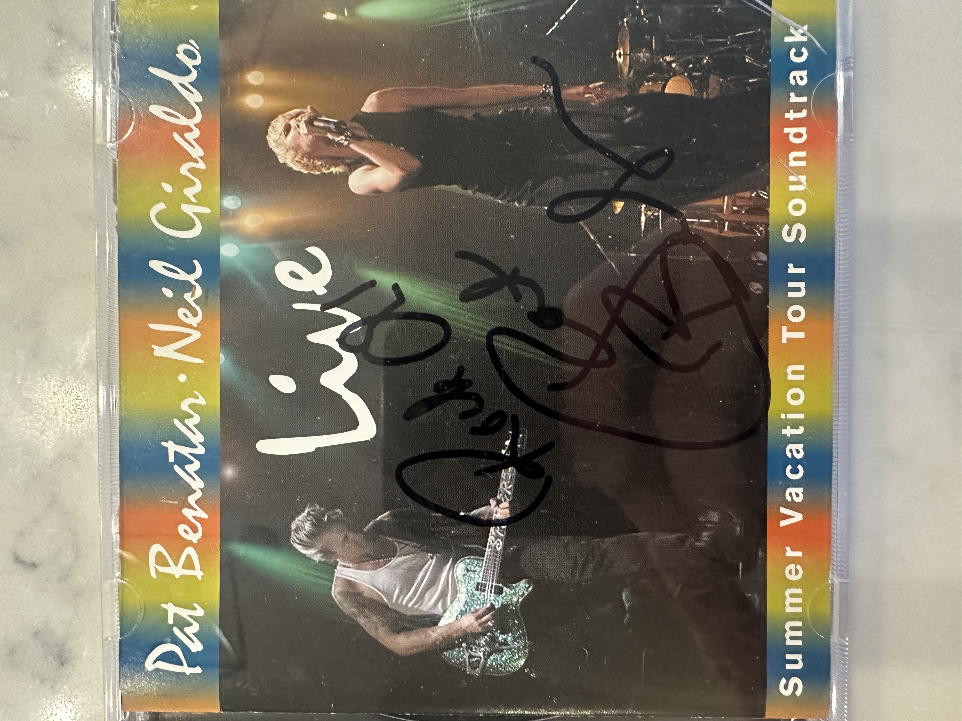 B112583 Pat Benatar live summer vacation tour soundtrack signed by Pat Benatar