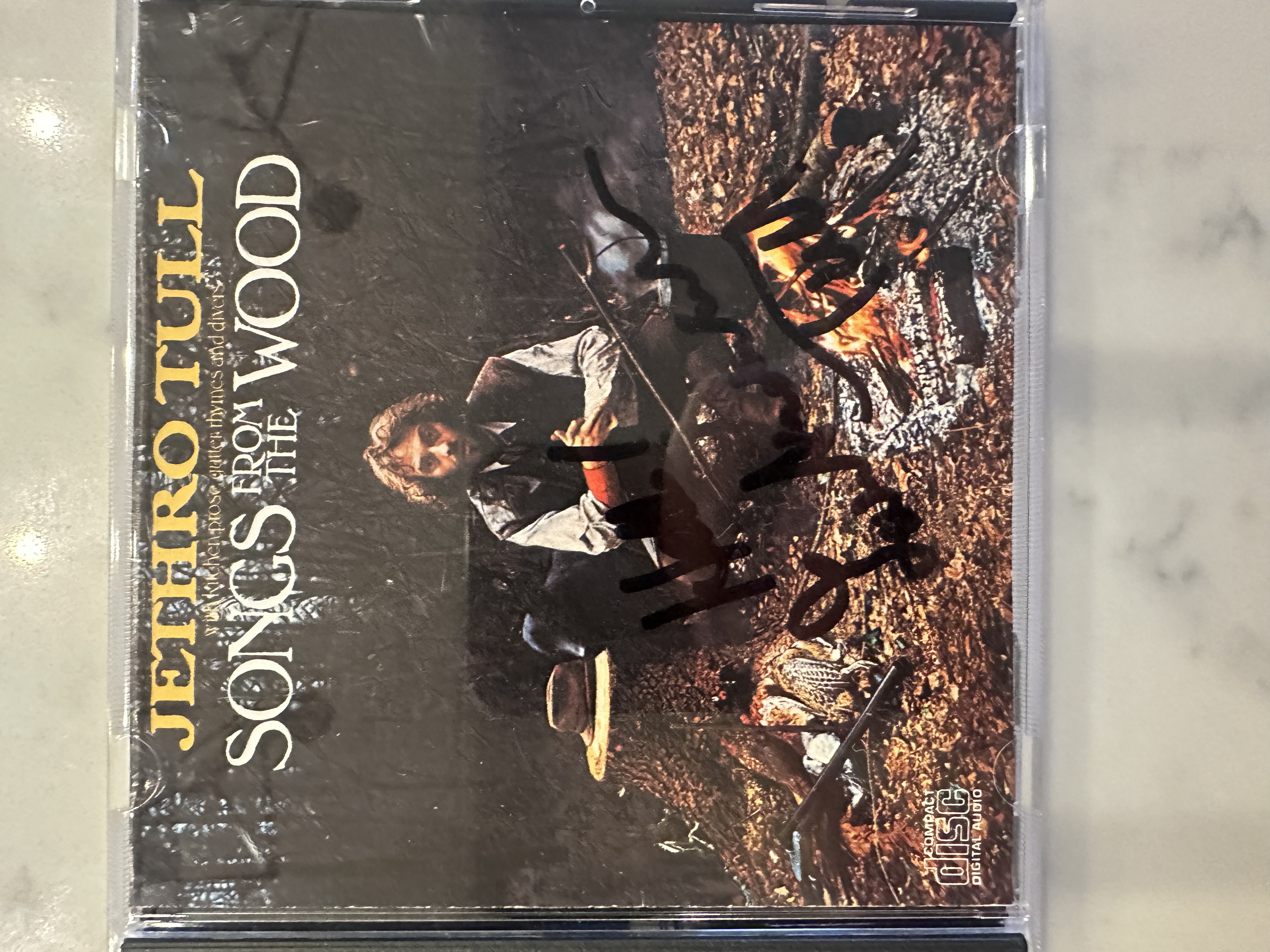 B 112693 Jethro Toll songs from the wood signed by Lan Anderson