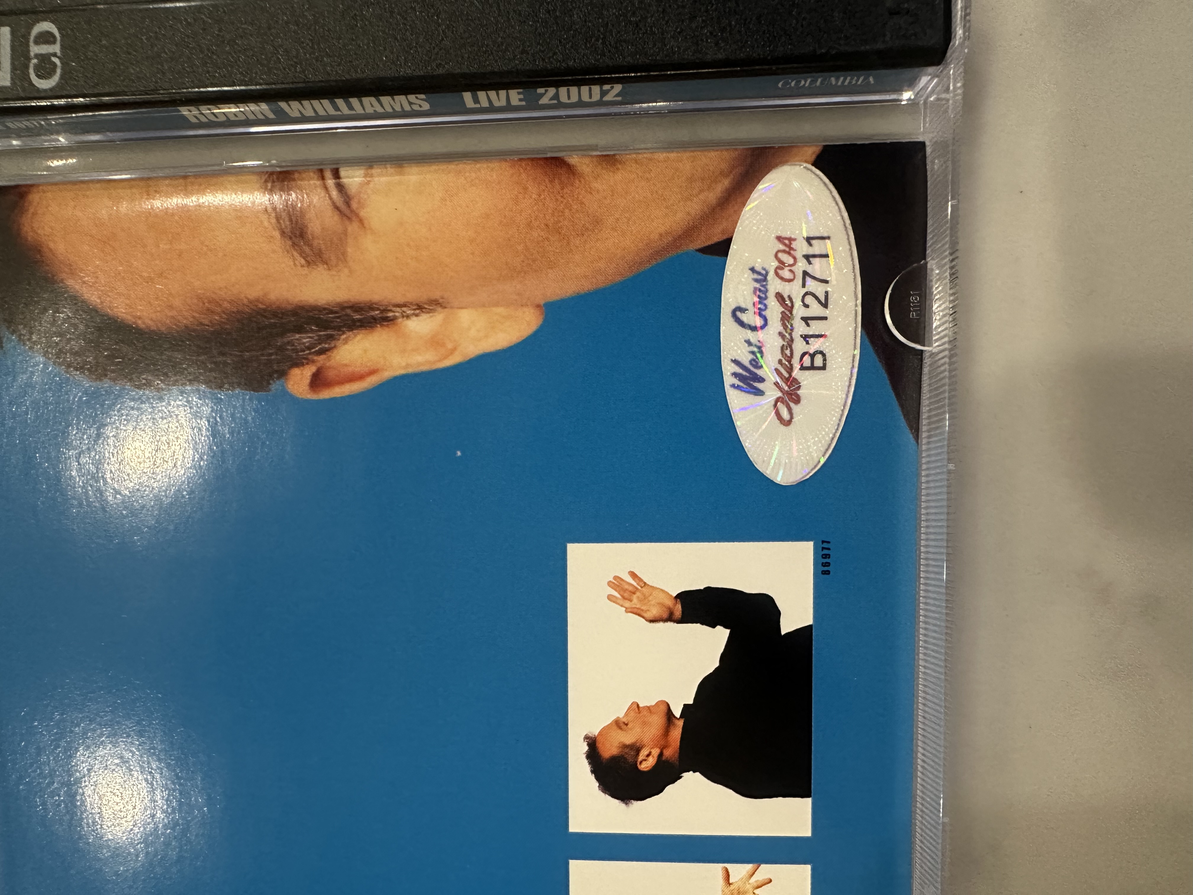 B 112711 Robin Williams live 2002 signed autograph CD