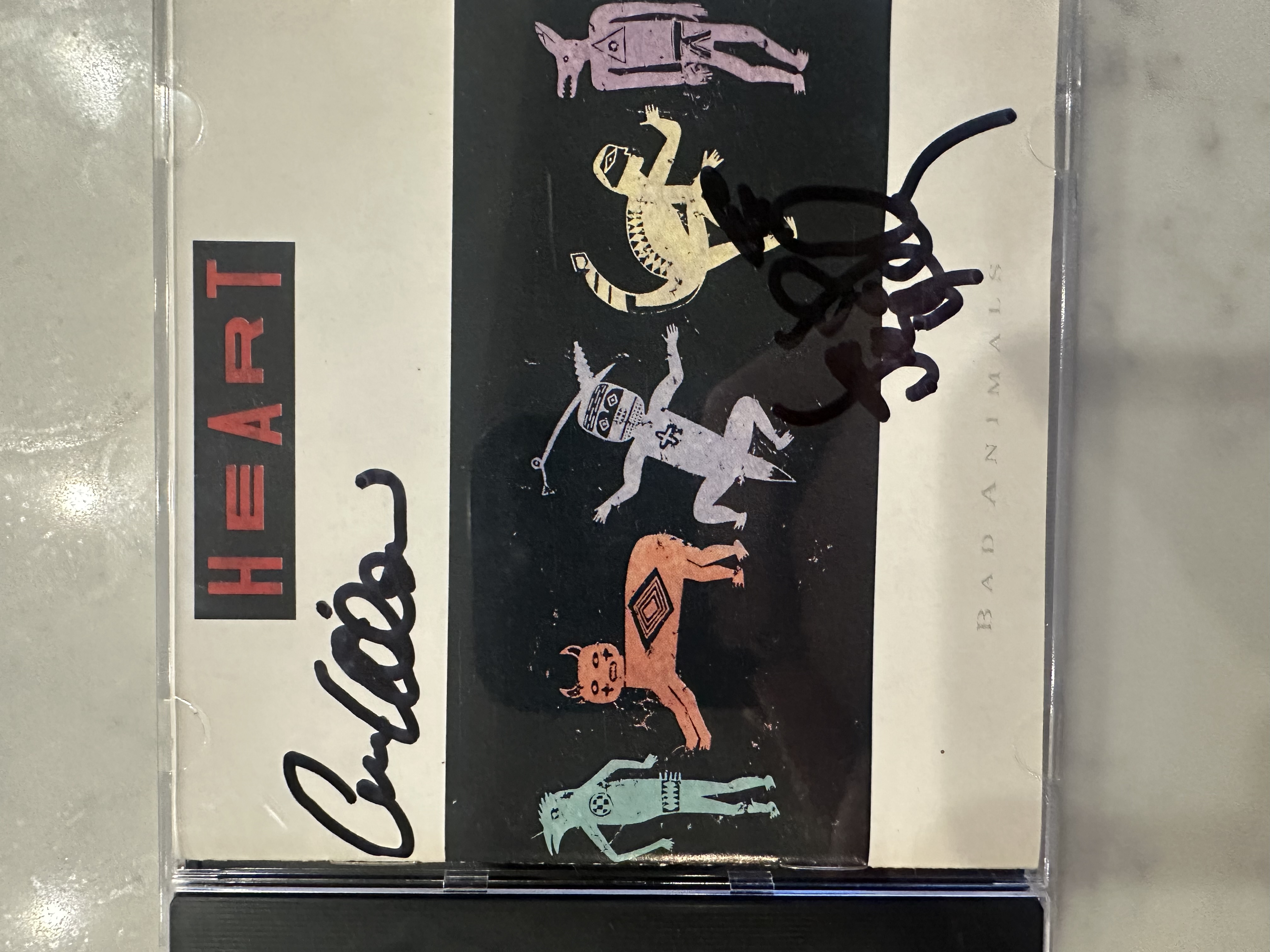 B 112861 heart bad animals signed autographed CD bookletp