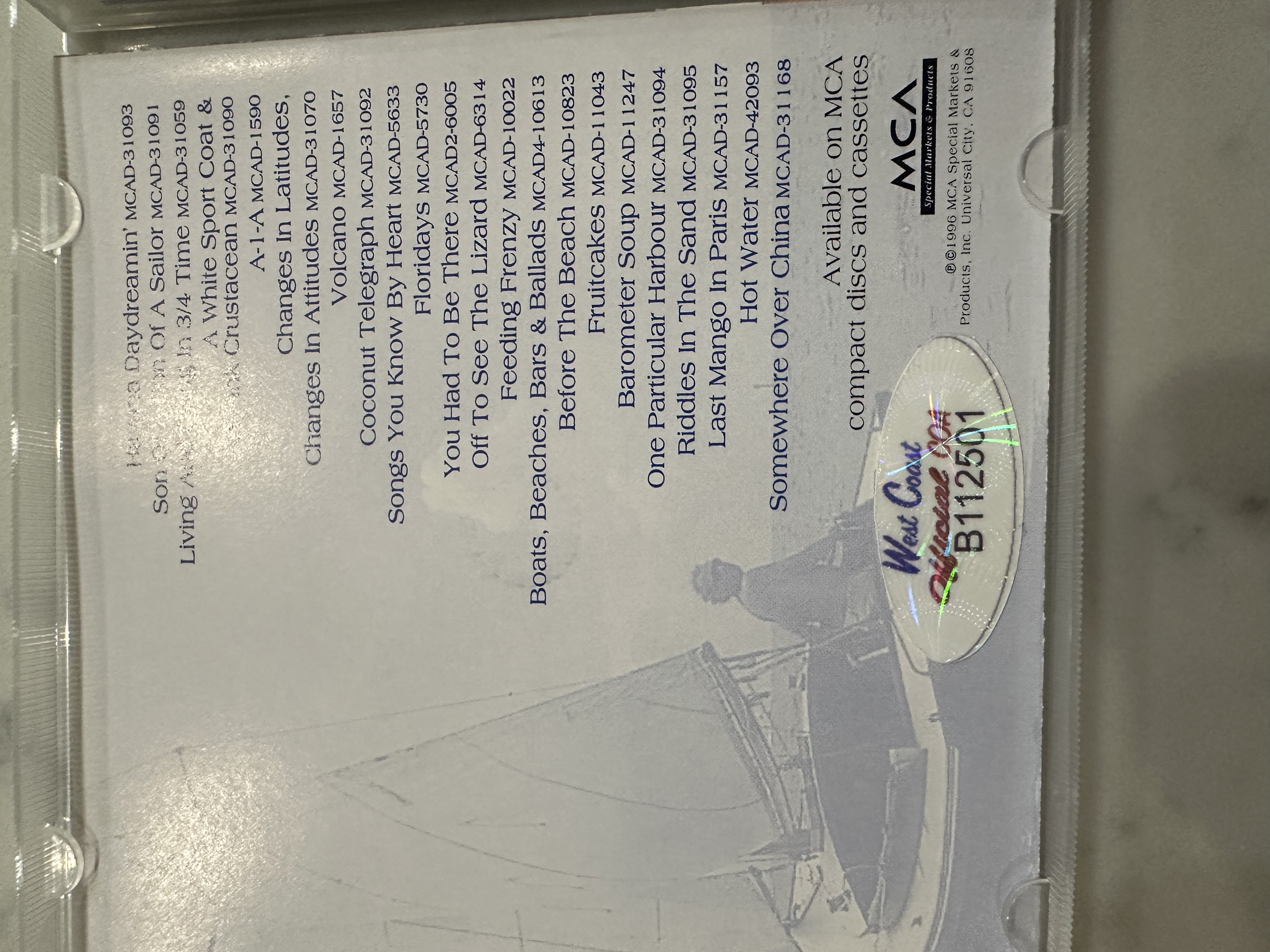 B 112501 Jimmy Buffett great American Summer fun limited edition signed autograph CV book
