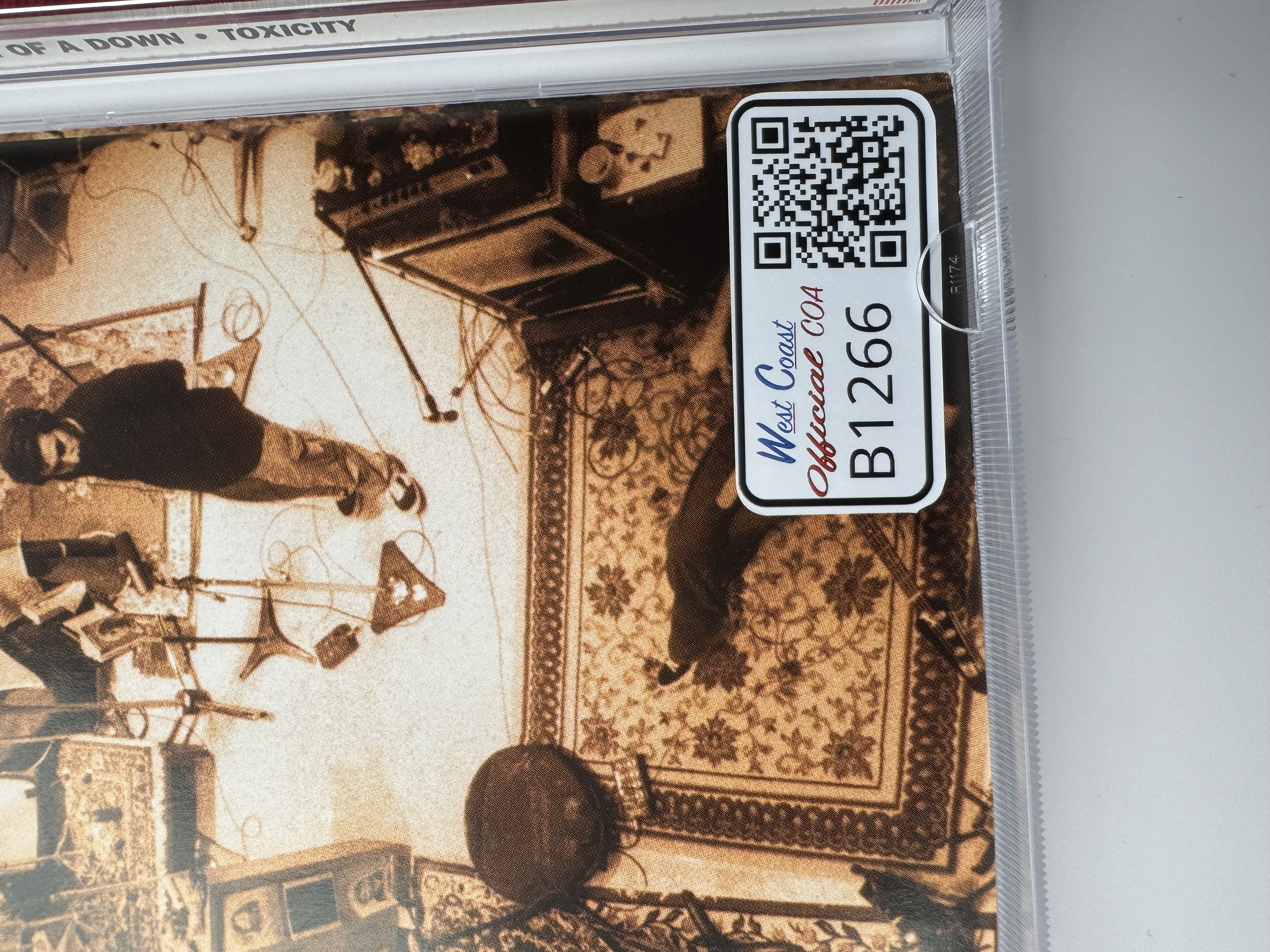 B1266 system of a down, toxicity signed autographed CD booklet signed by full band