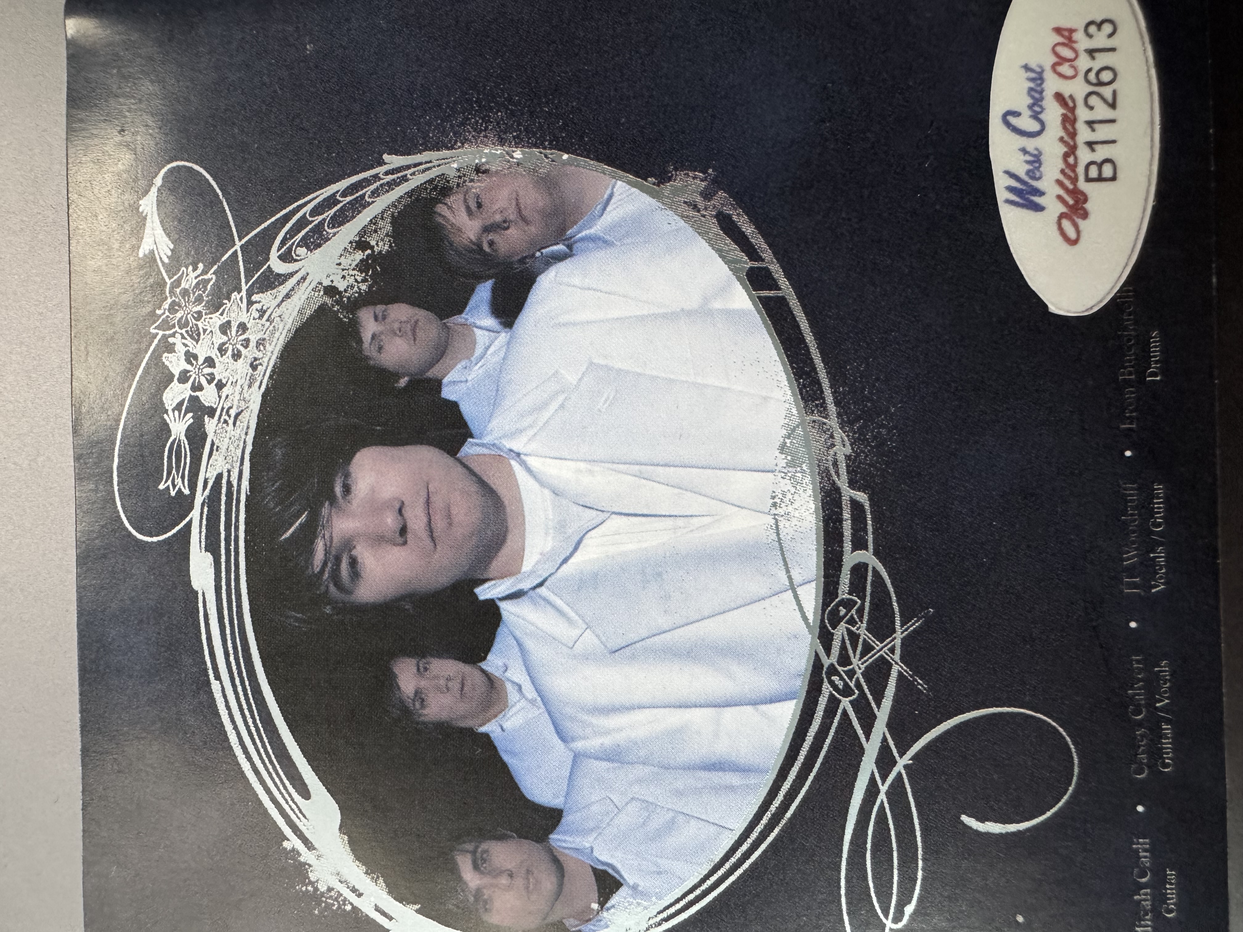 B112613 Hawthorne Heights, if only you were lonely, signed autograph CD booklet signed by full band