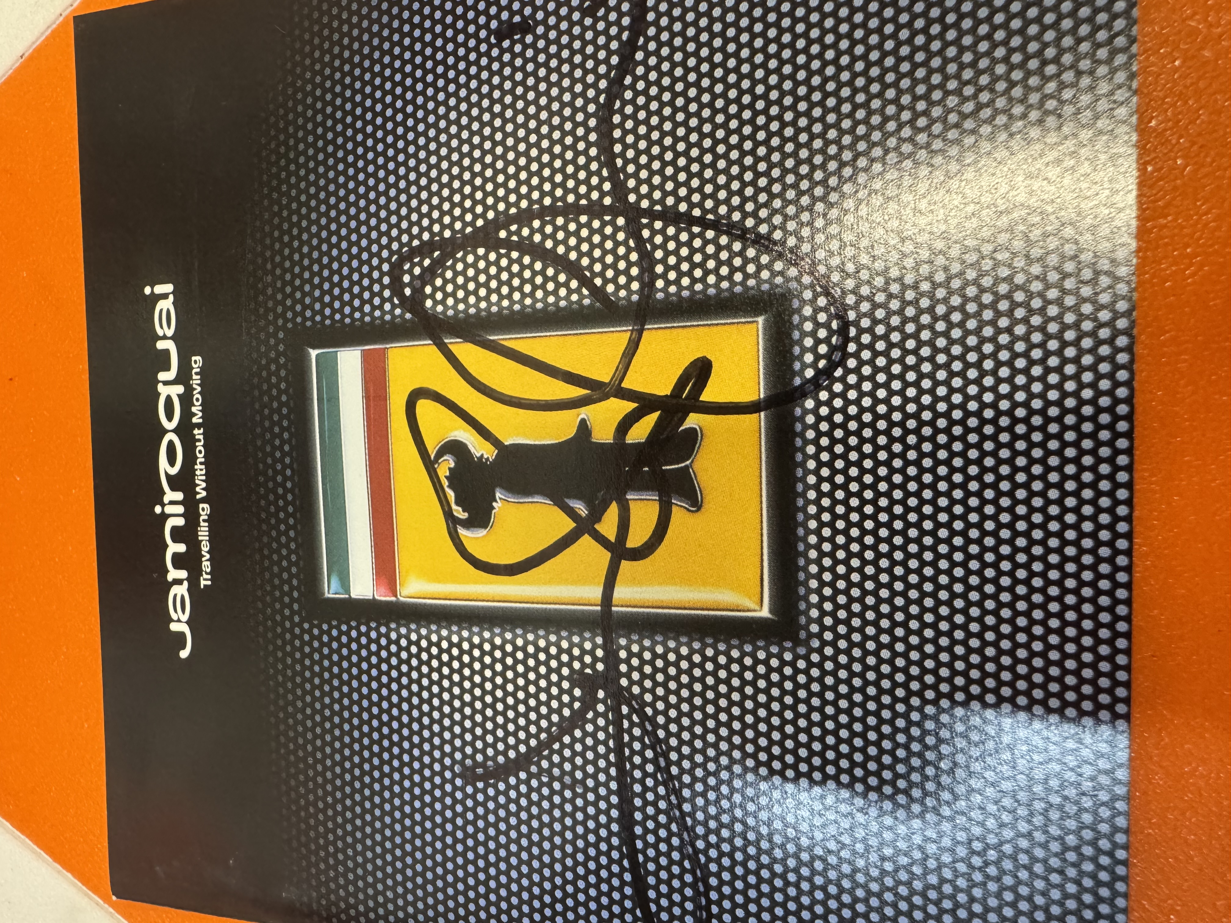 B112716 Jamiroquai traveling without moving signed autograph CD