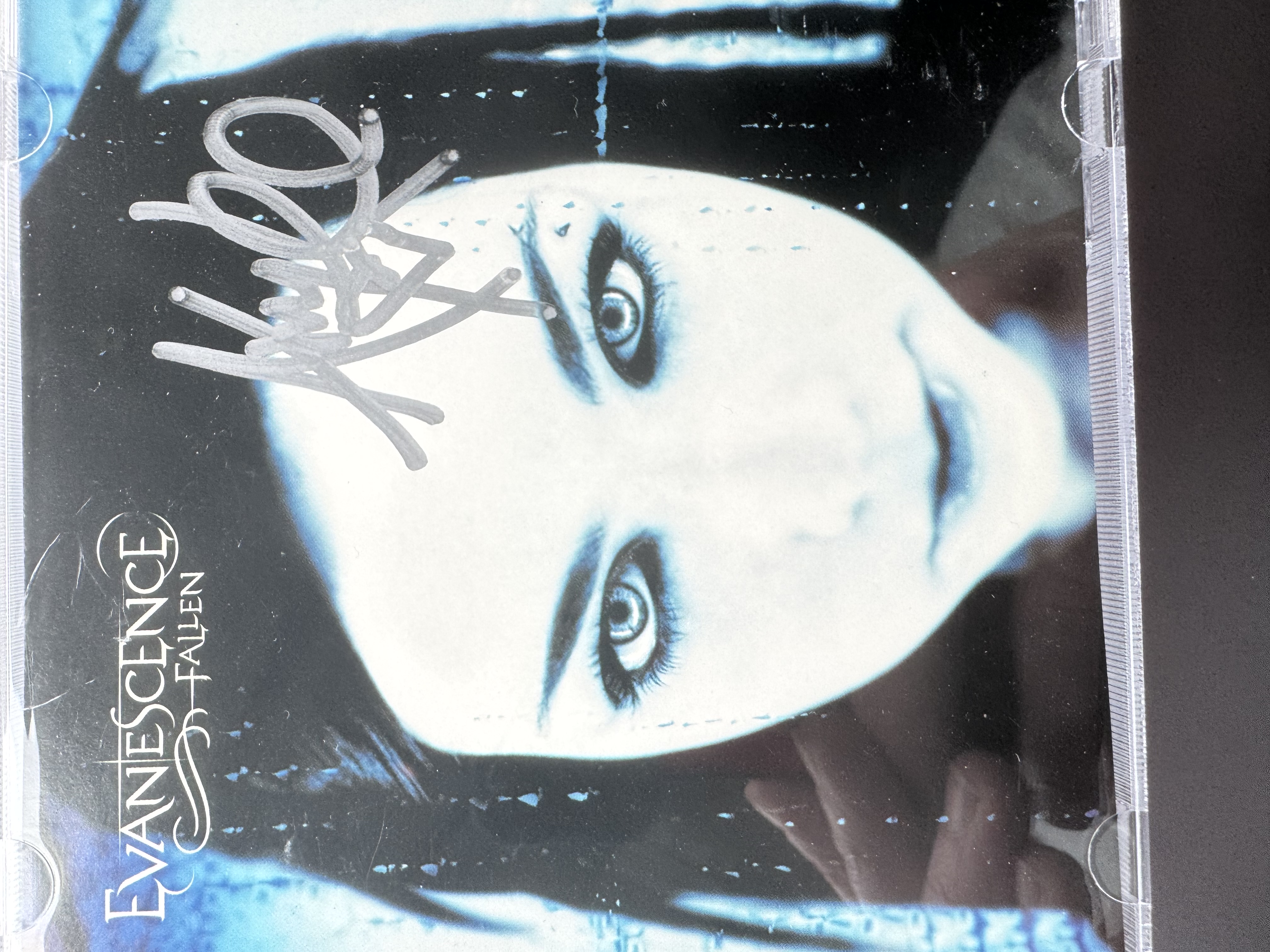 B1262 Evanescence Fallen signed by Amy Lee CD Booklet