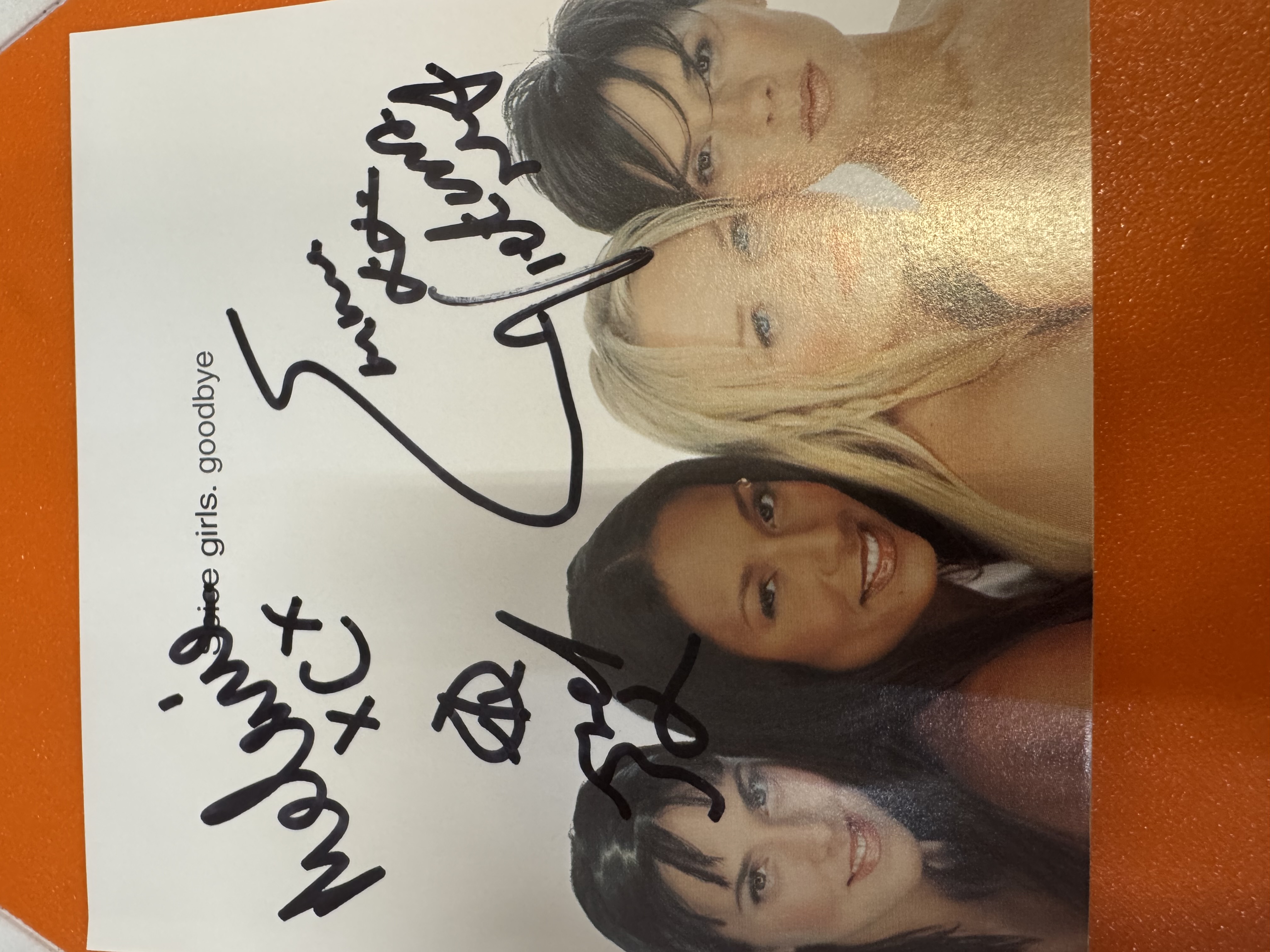B112566 Spice Girls goodbye signed autograph CD signed by remaining for artists